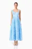 Kaia Floral Maxi Dress in Blue sold by Elliatt
