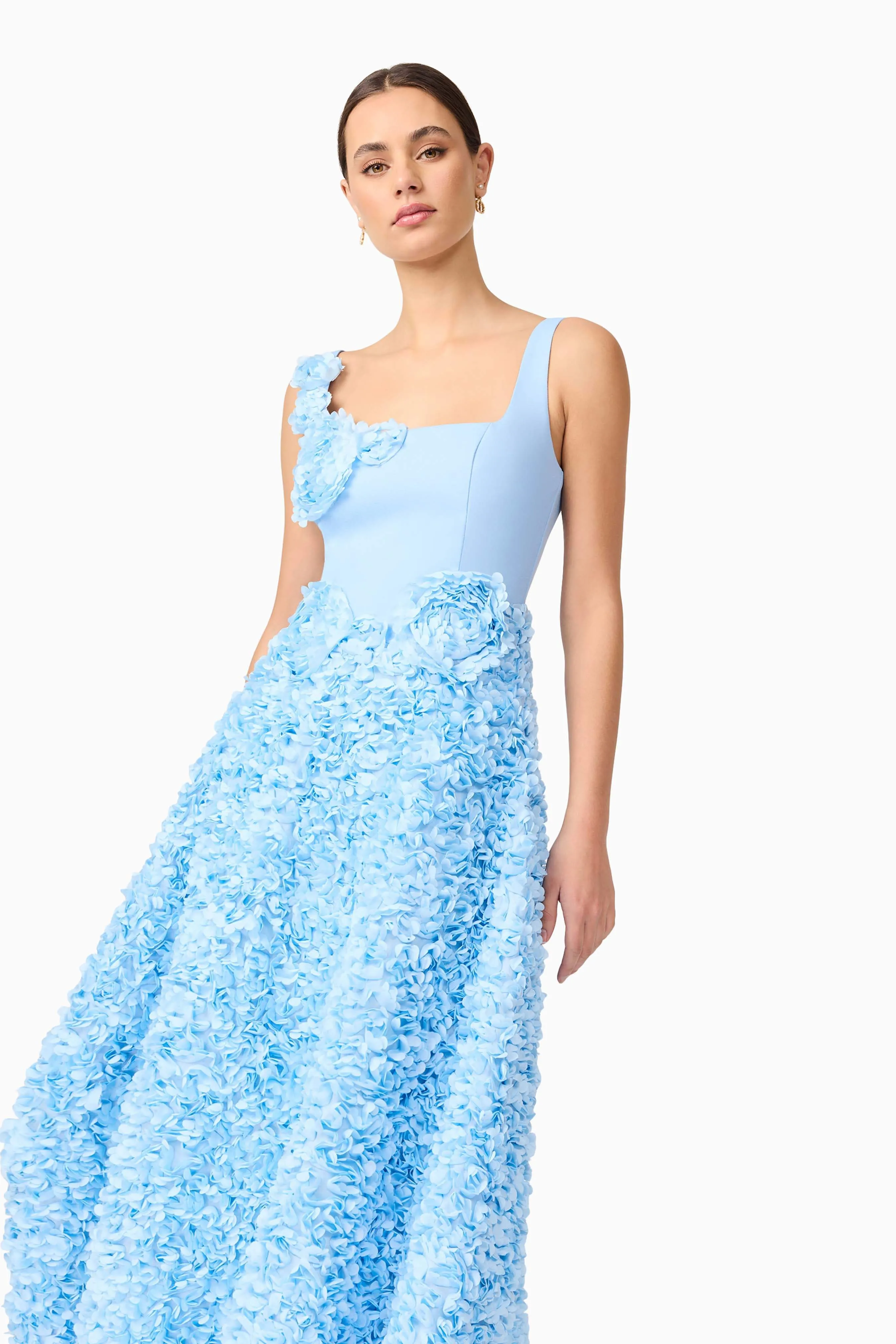 Kaia Floral Maxi Dress in Blue sold by Elliatt product image thumbnail 5