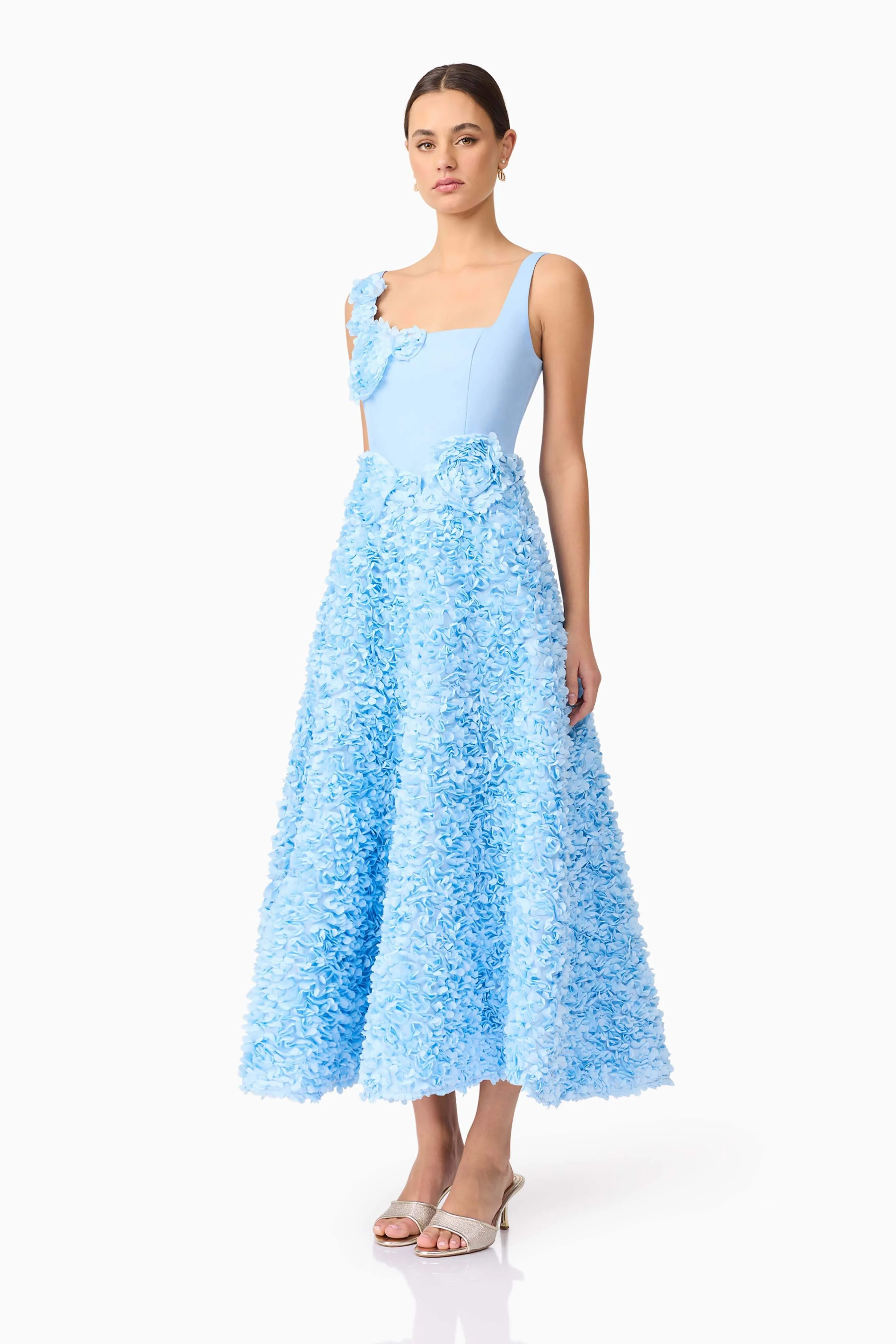 Kaia Floral Maxi Dress in Blue sold by Elliatt product image thumbnail 3