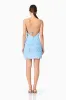 Kaia Floral Mini Dress in Blue sold by Elliatt