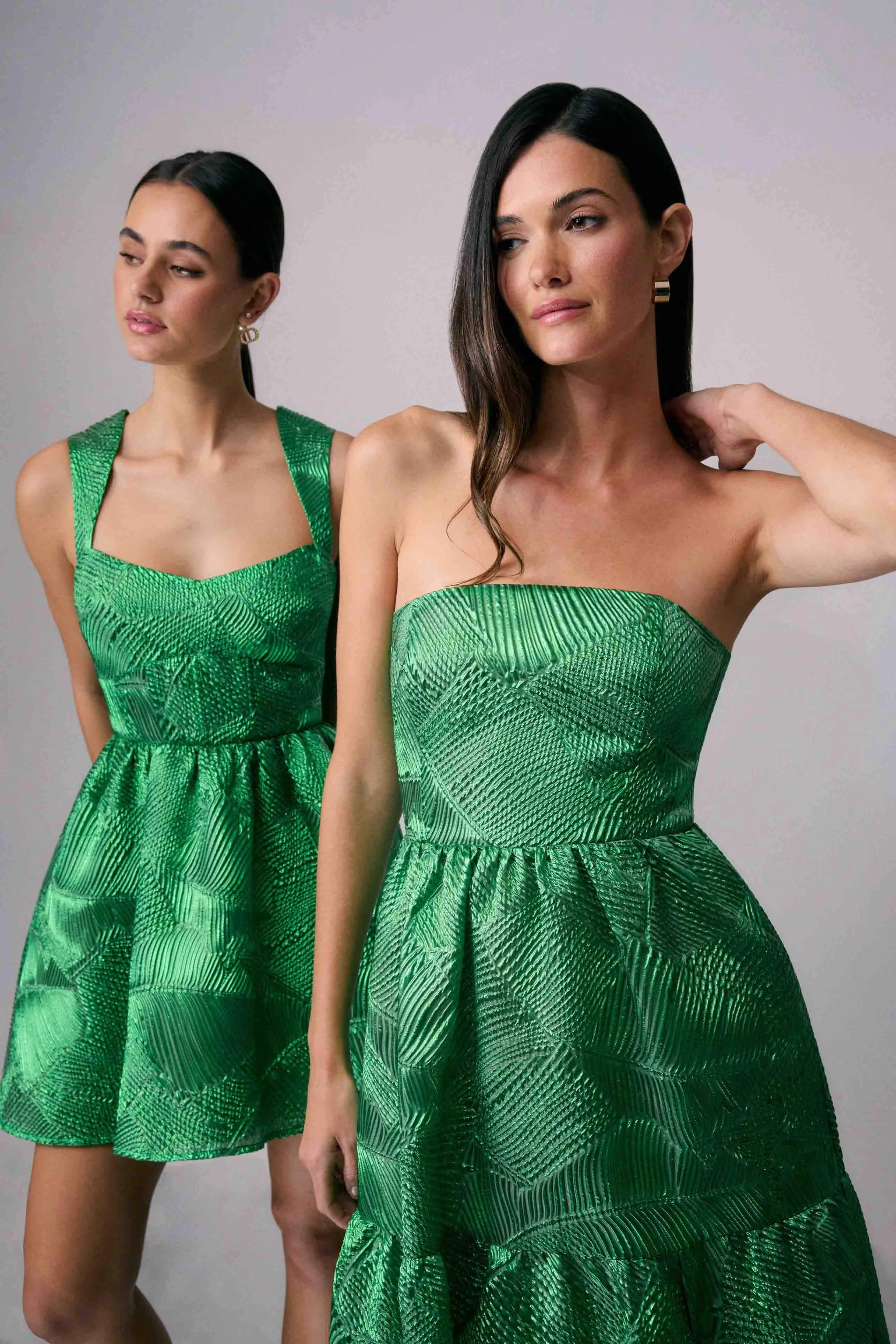 Ginnifer Strapless Maxi Dress in Green sold by Elliatt product image thumbnail 2