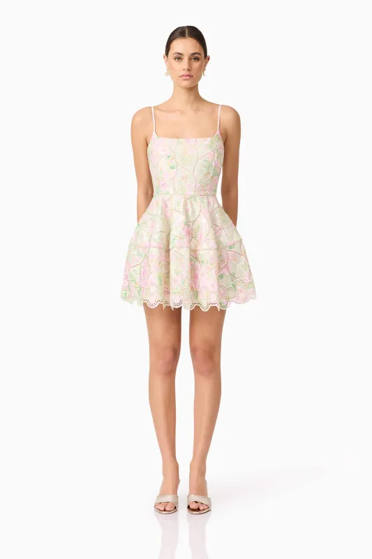 Indria Mini Dress in Floral sold by Elliatt