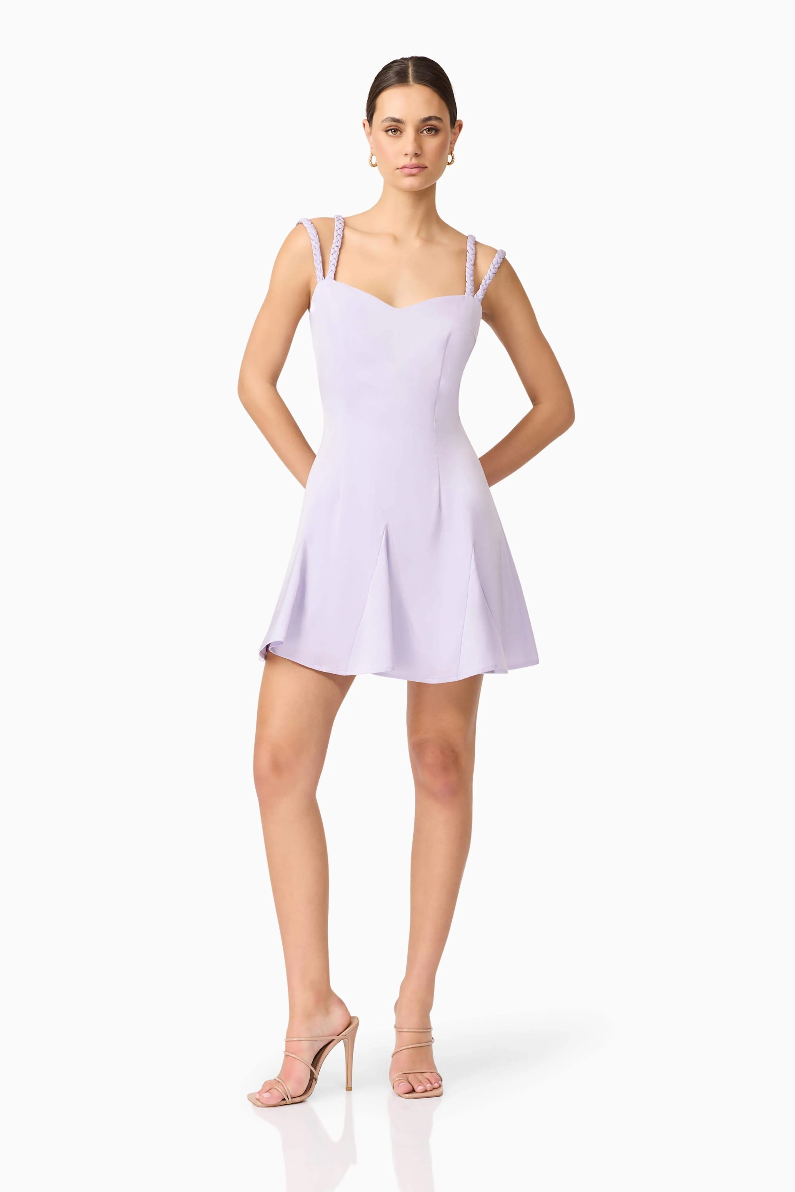 Anika A-Line Mini Dress in Purple sold by Elliatt product image thumbnail 4
