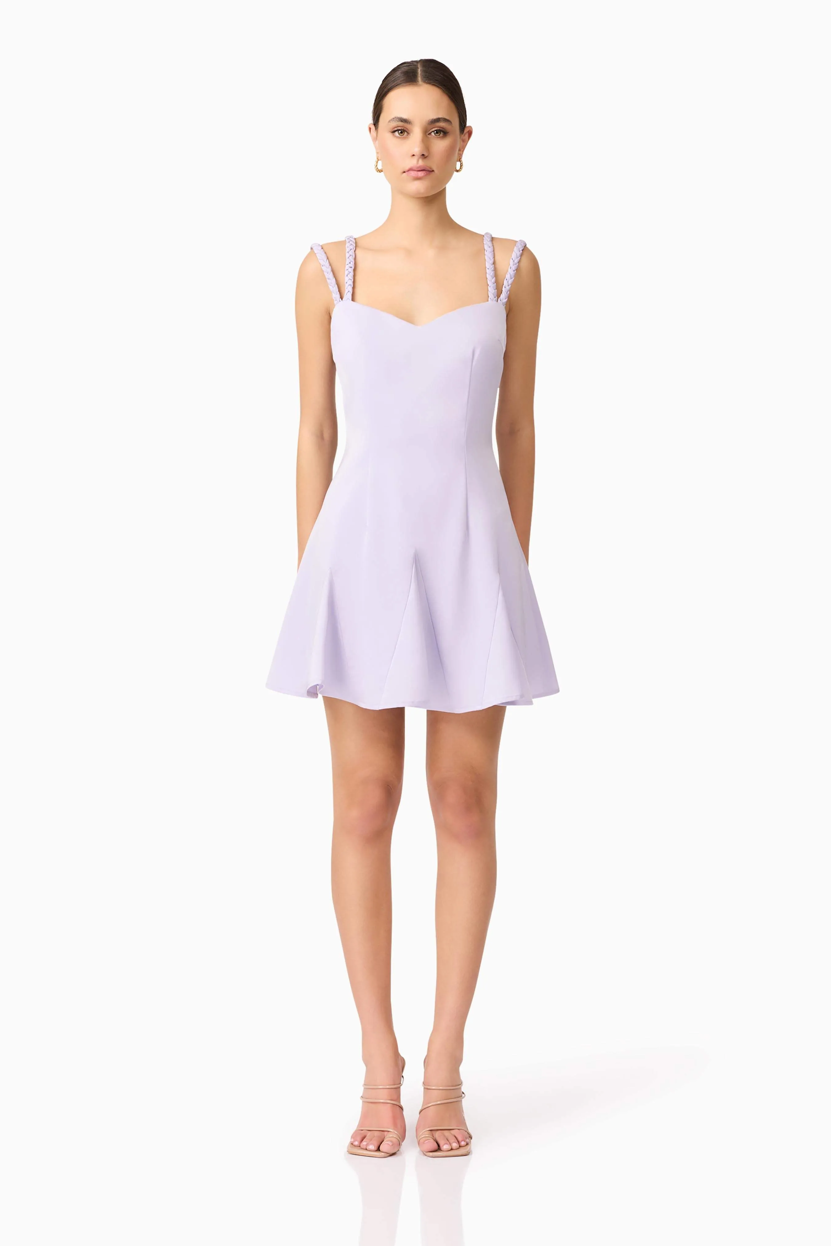 Anika A-Line Mini Dress in Purple sold by Elliatt