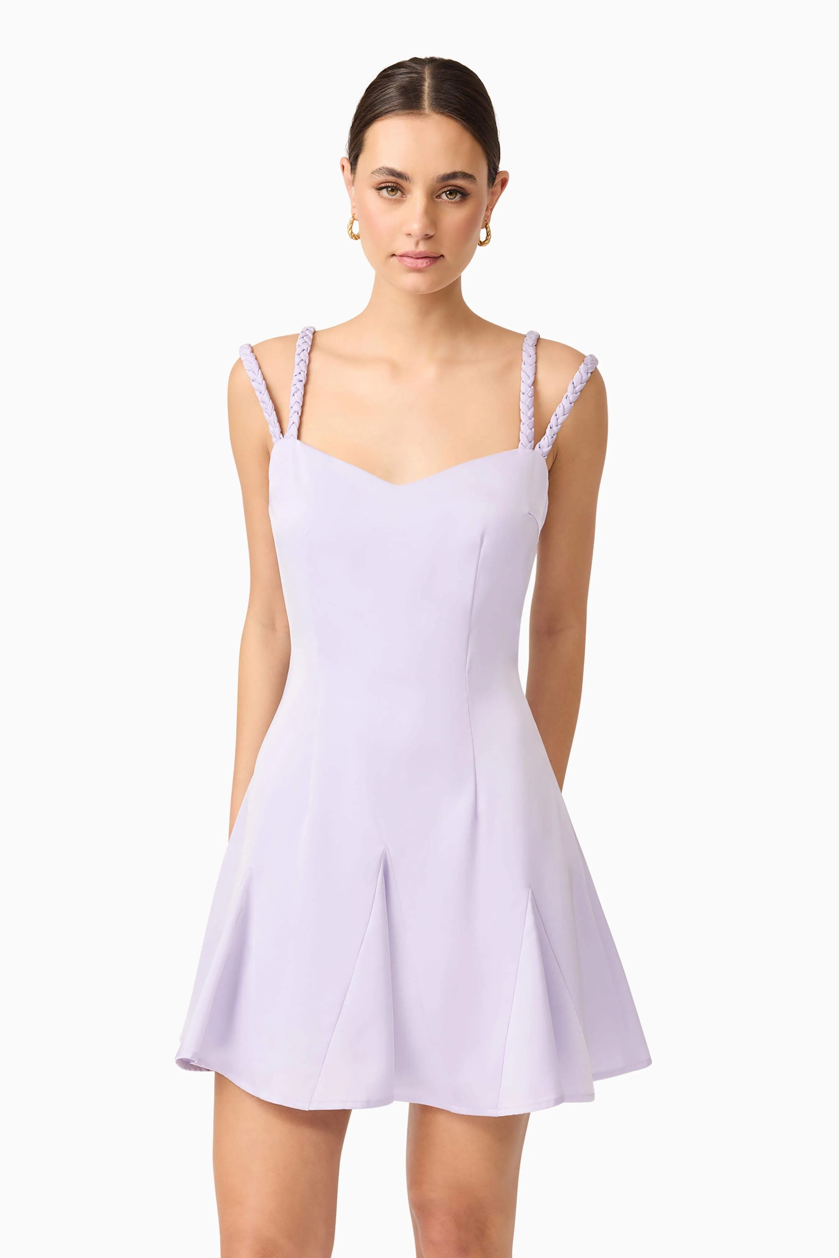 Anika A-Line Mini Dress in Purple sold by Elliatt product image thumbnail 2