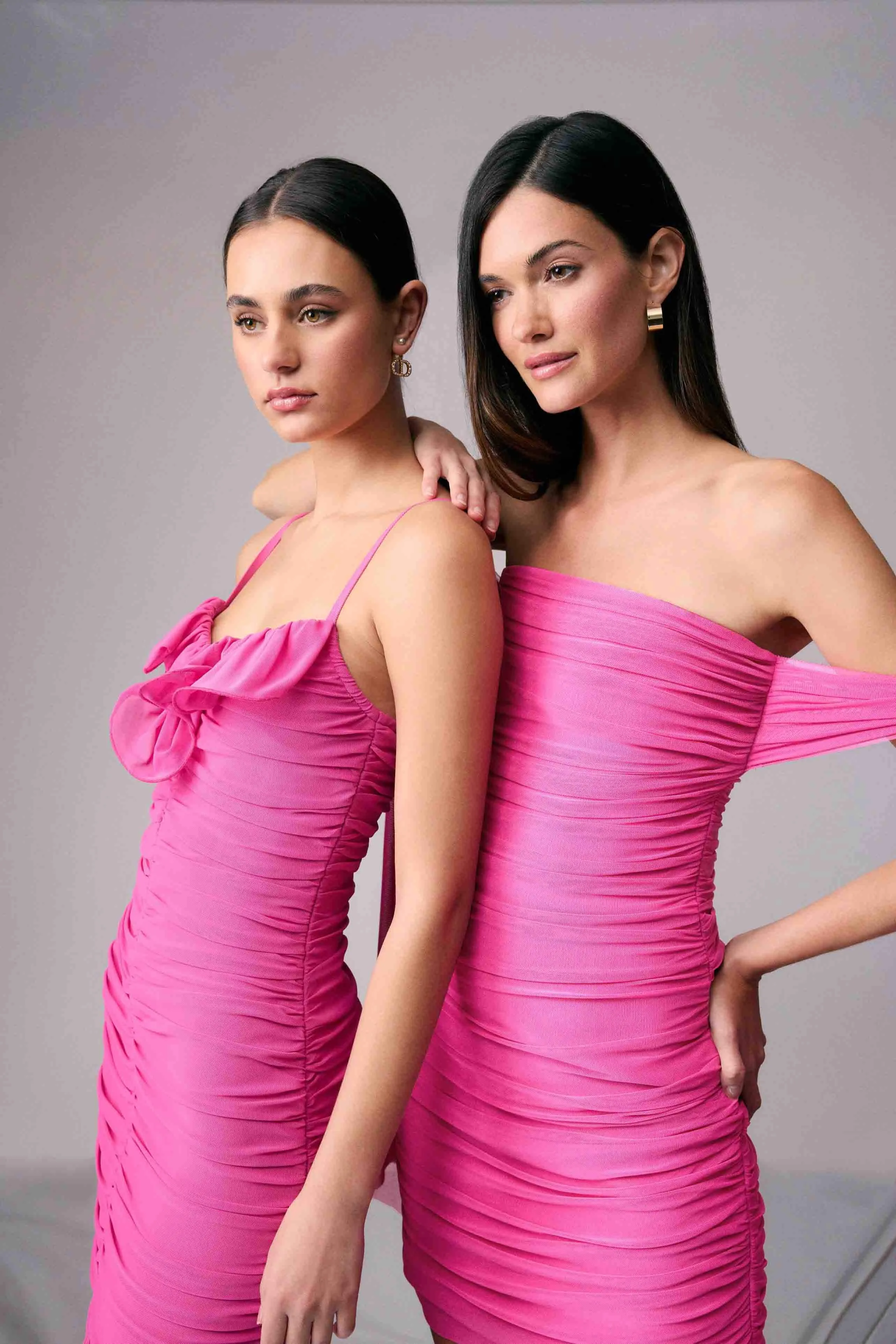 Celina Off The Shoulder Mini Dress in Pink sold by Elliatt product image thumbnail 3