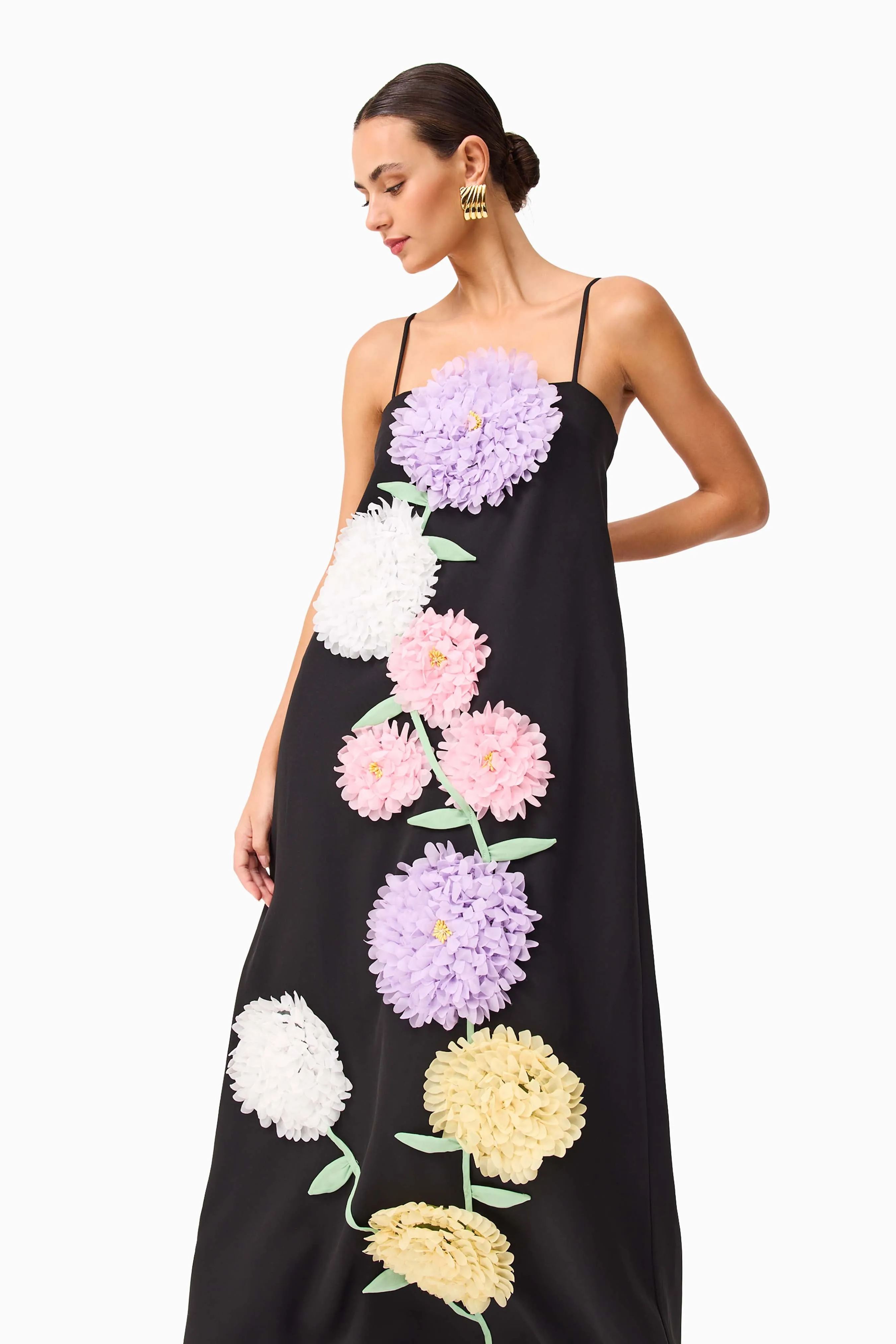 Buttercup Embroidered Maxi Dress in Black sold by Elliatt product image thumbnail 2