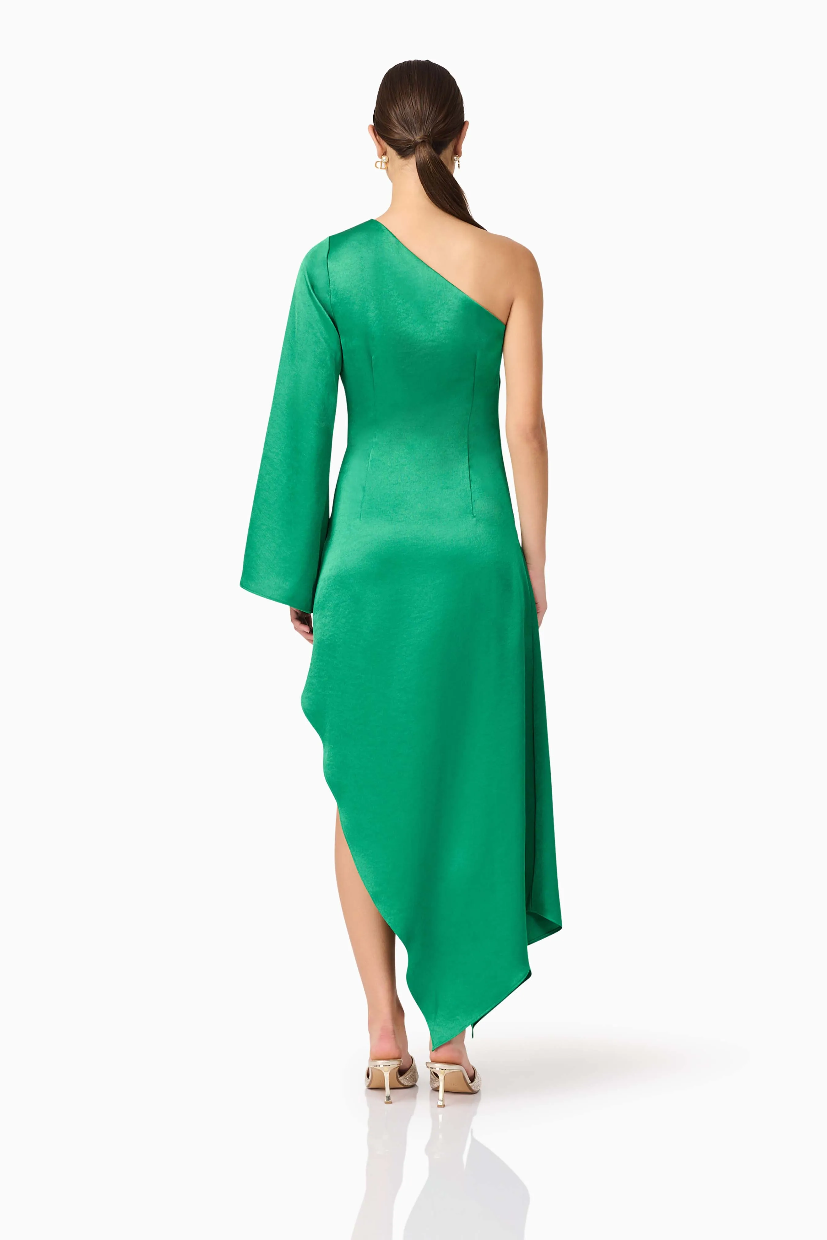 Ameera One Soulder Hilo Gown in Green sold by Elliatt product image thumbnail 4