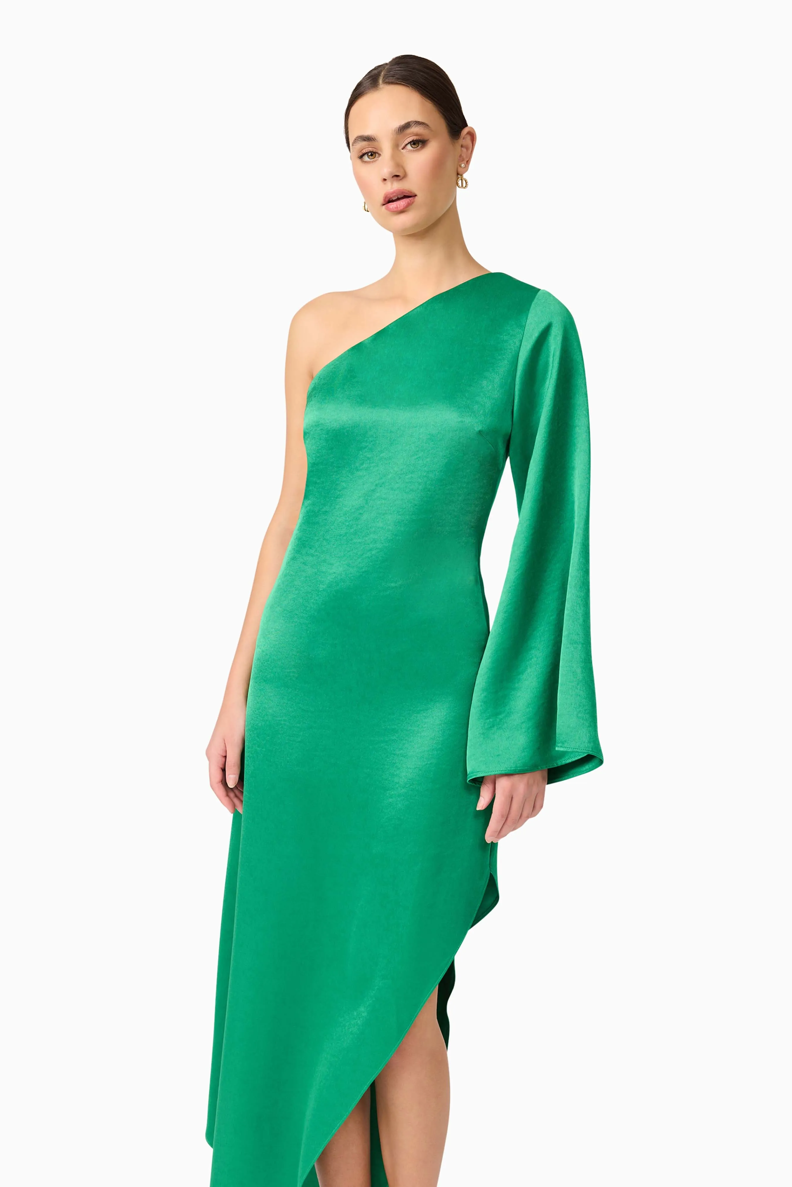 Ameera One Soulder Hilo Gown in Green sold by Elliatt product image thumbnail 5