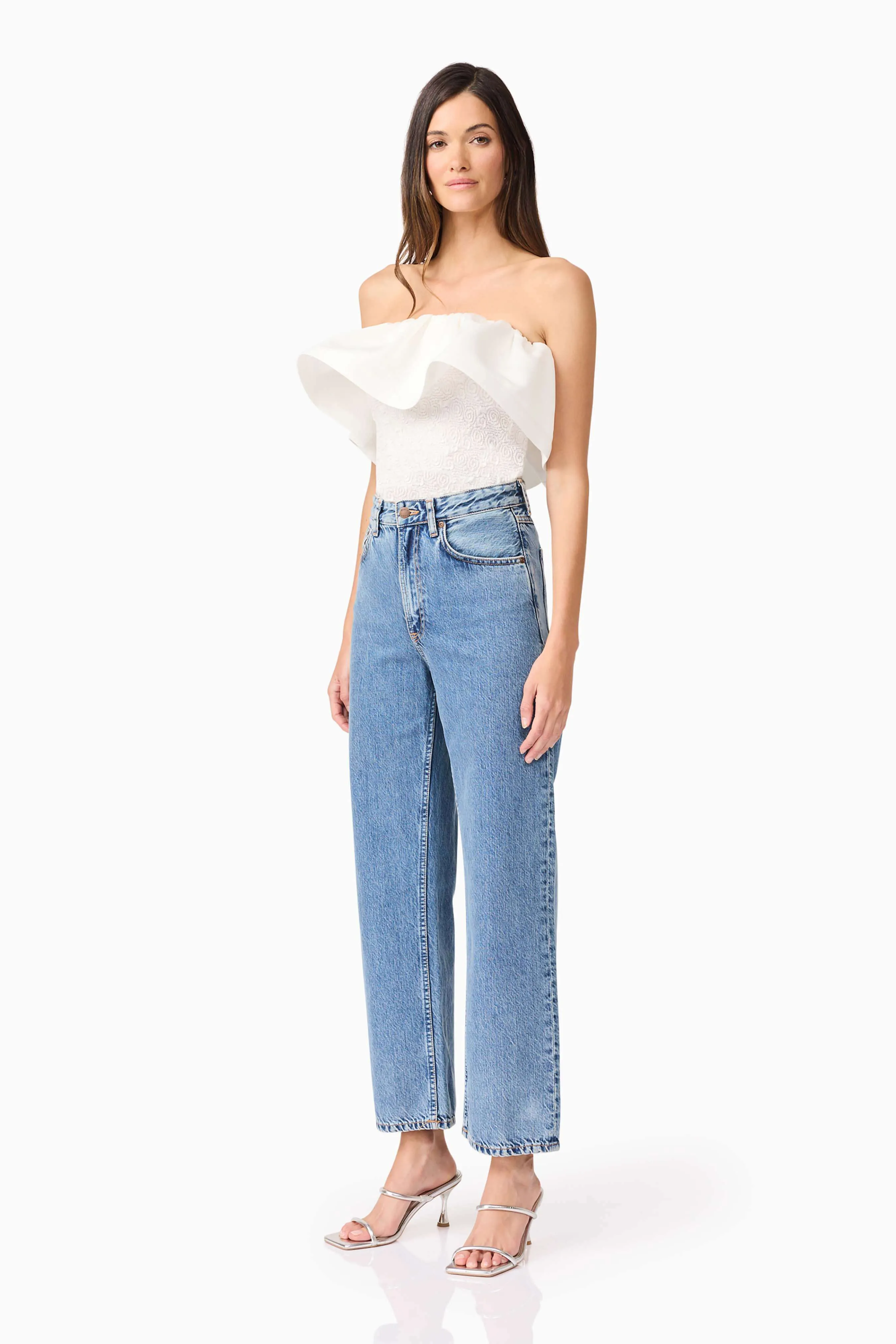 Dandelione Strapless Top in White sold by Elliatt product image thumbnail 3