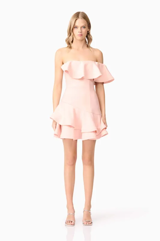 Ava Strapless Mini Dress in Pink sold by Elliatt