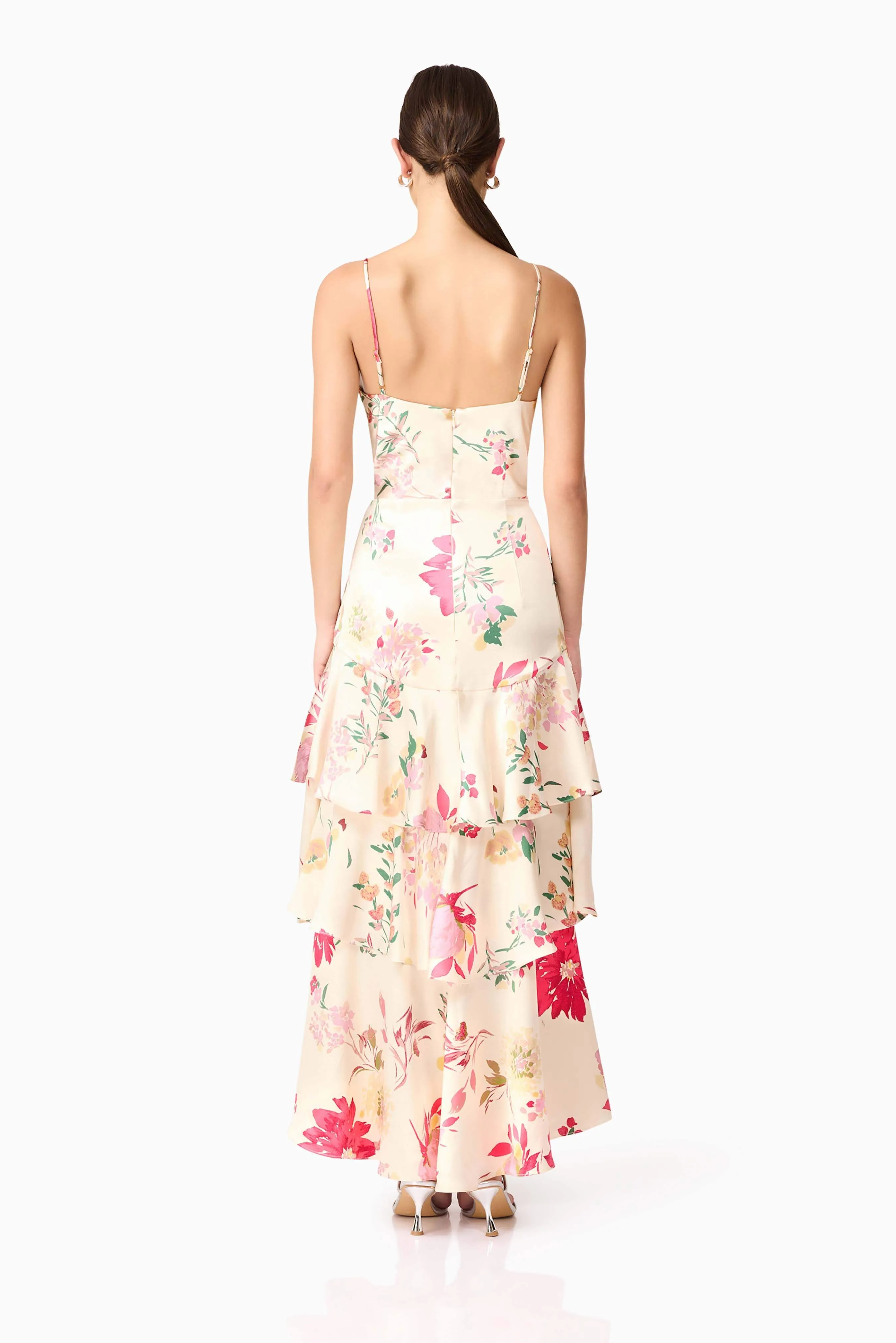 Rosalina Tiered Maxi Dress in Floral sold by Elliatt product image thumbnail 4