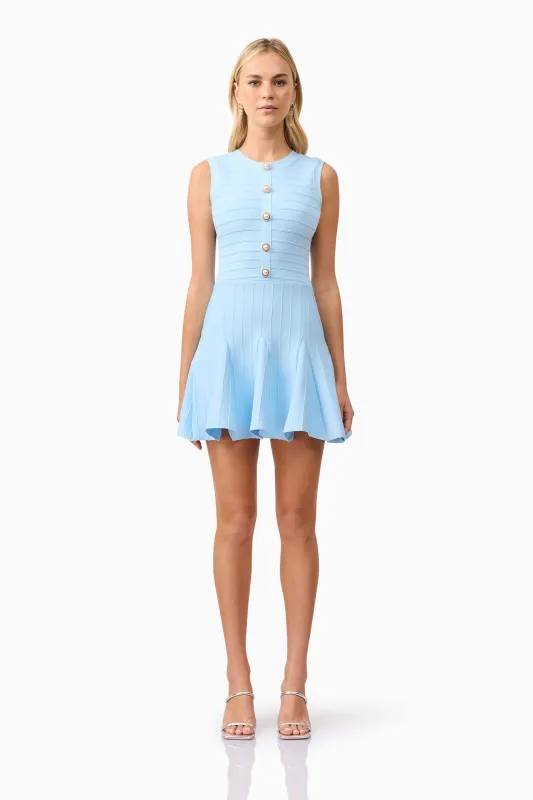 Fiona Mini Dress in Blue sold by Elliatt
