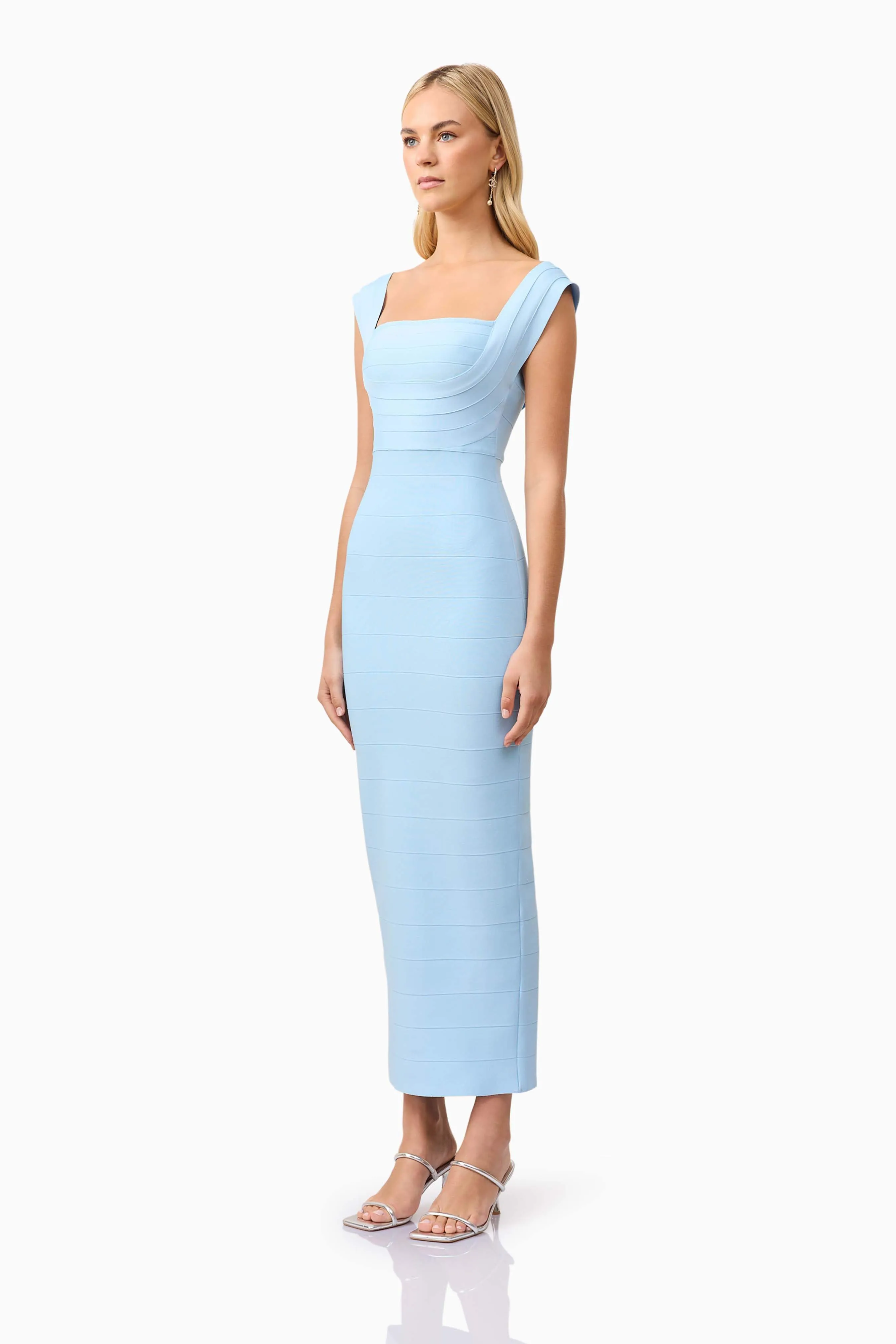 Fiona Fitted Maxi Dress in Blue sold by Elliatt product image thumbnail 3