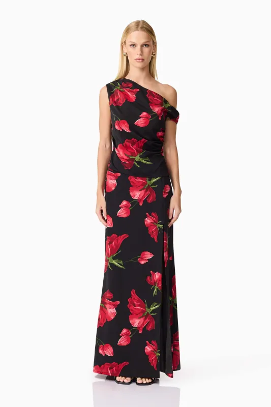 CURAAE Valetta Floral Set in Black & Red sold by Elliatt