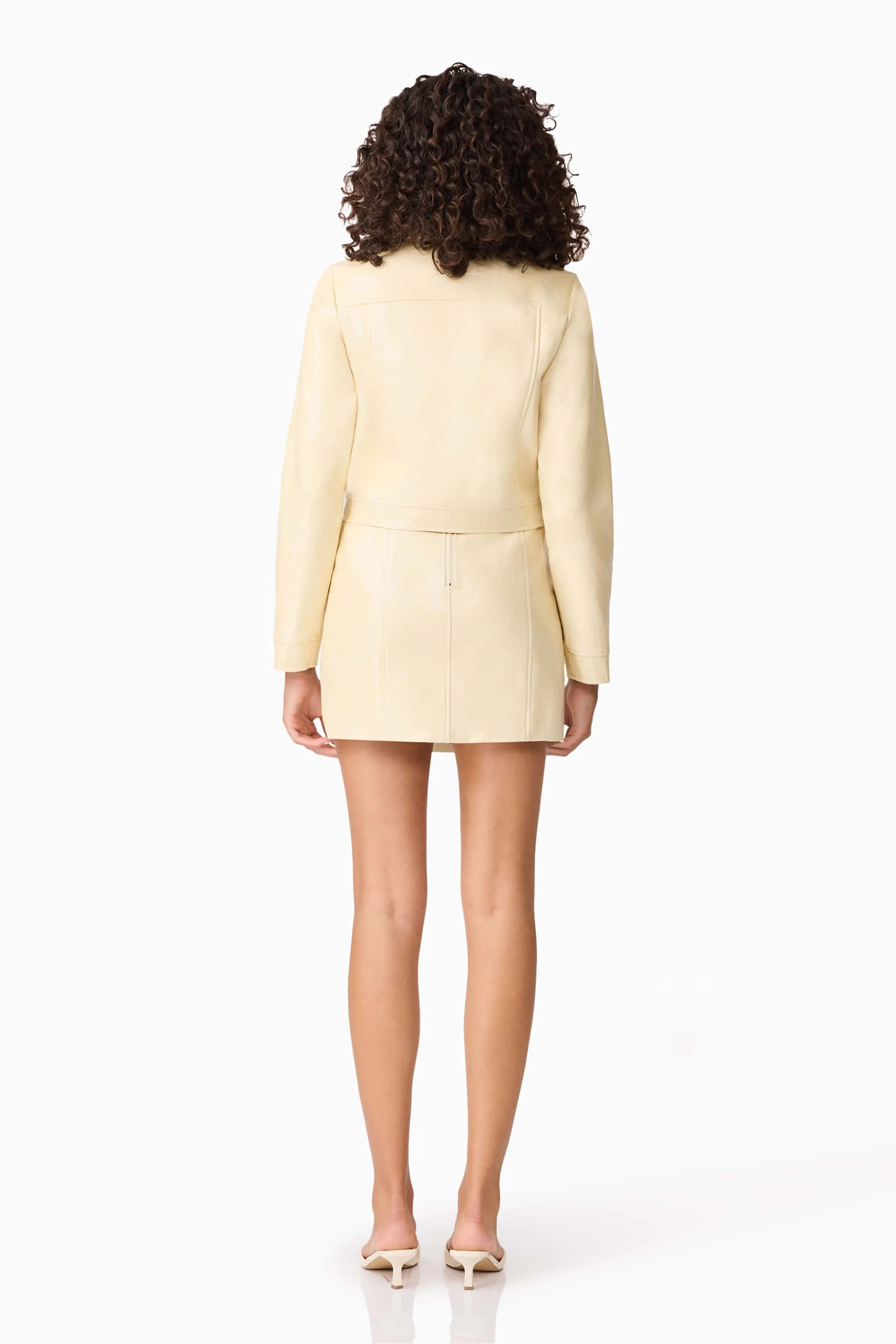 CURAAE Airlie Jacket & Mini Skirt Set in Yellow sold by Elliatt product image thumbnail 4