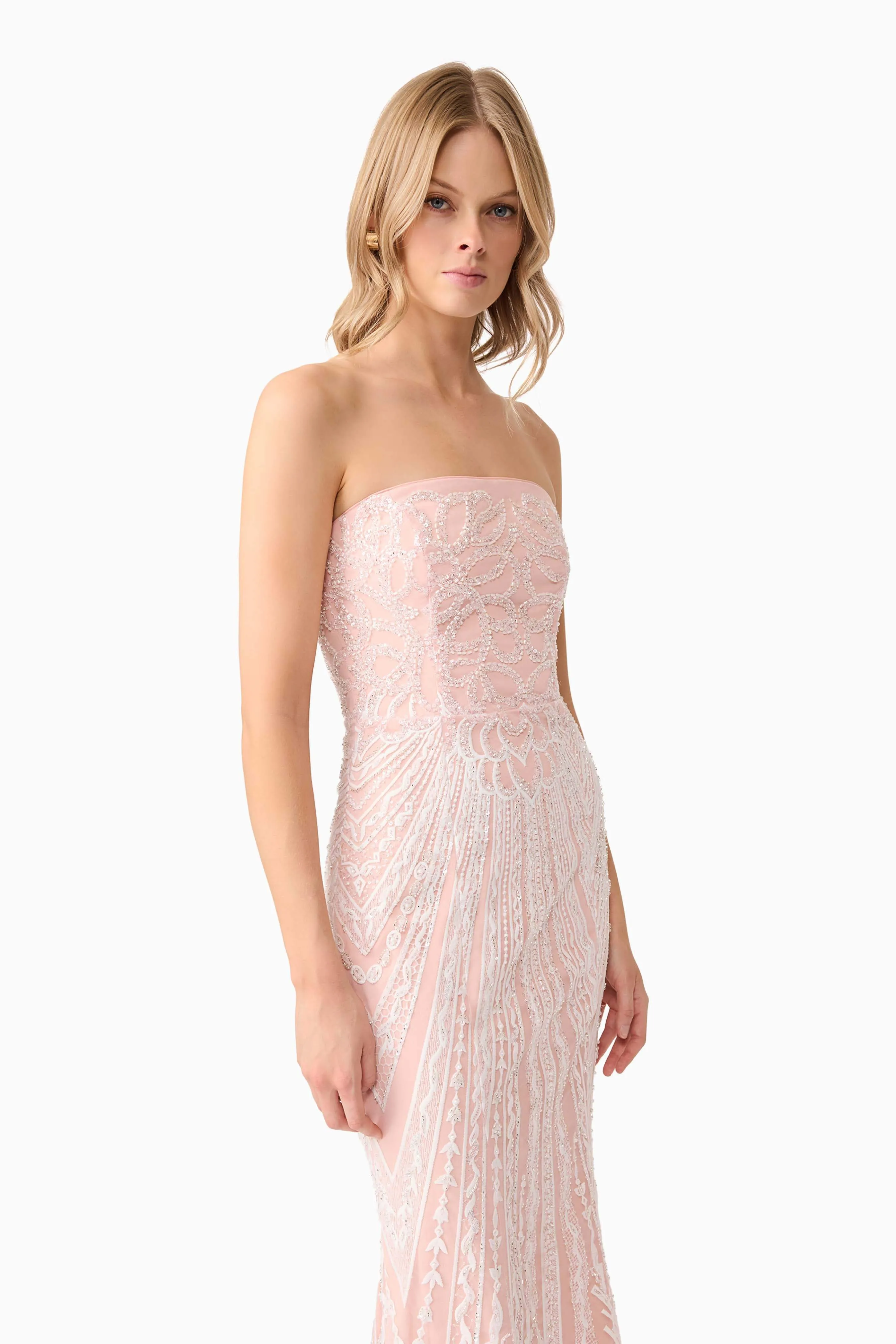 Kiki Strapless Gown in Pink sold by Elliatt product image thumbnail 2