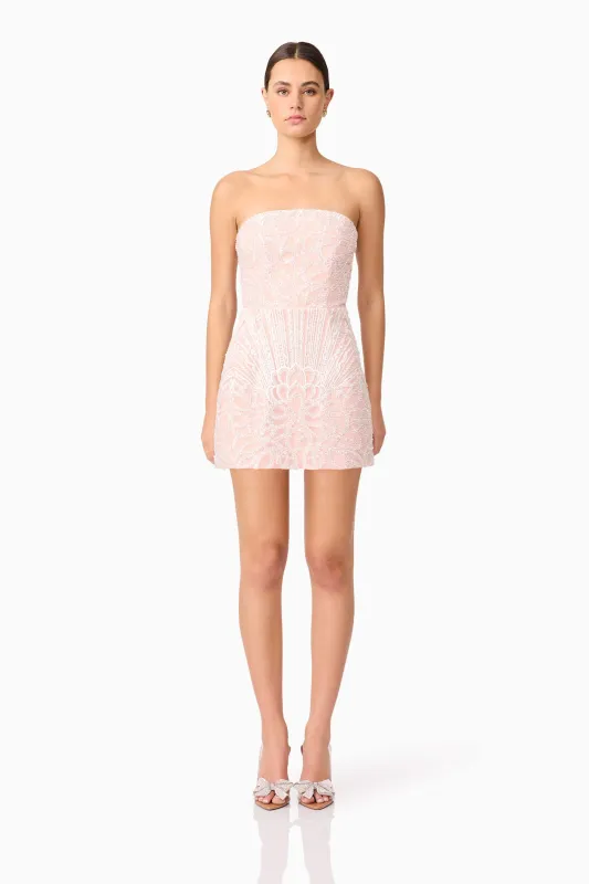 Kiki Strapless Mini Dress in Pink sold by Elliatt
