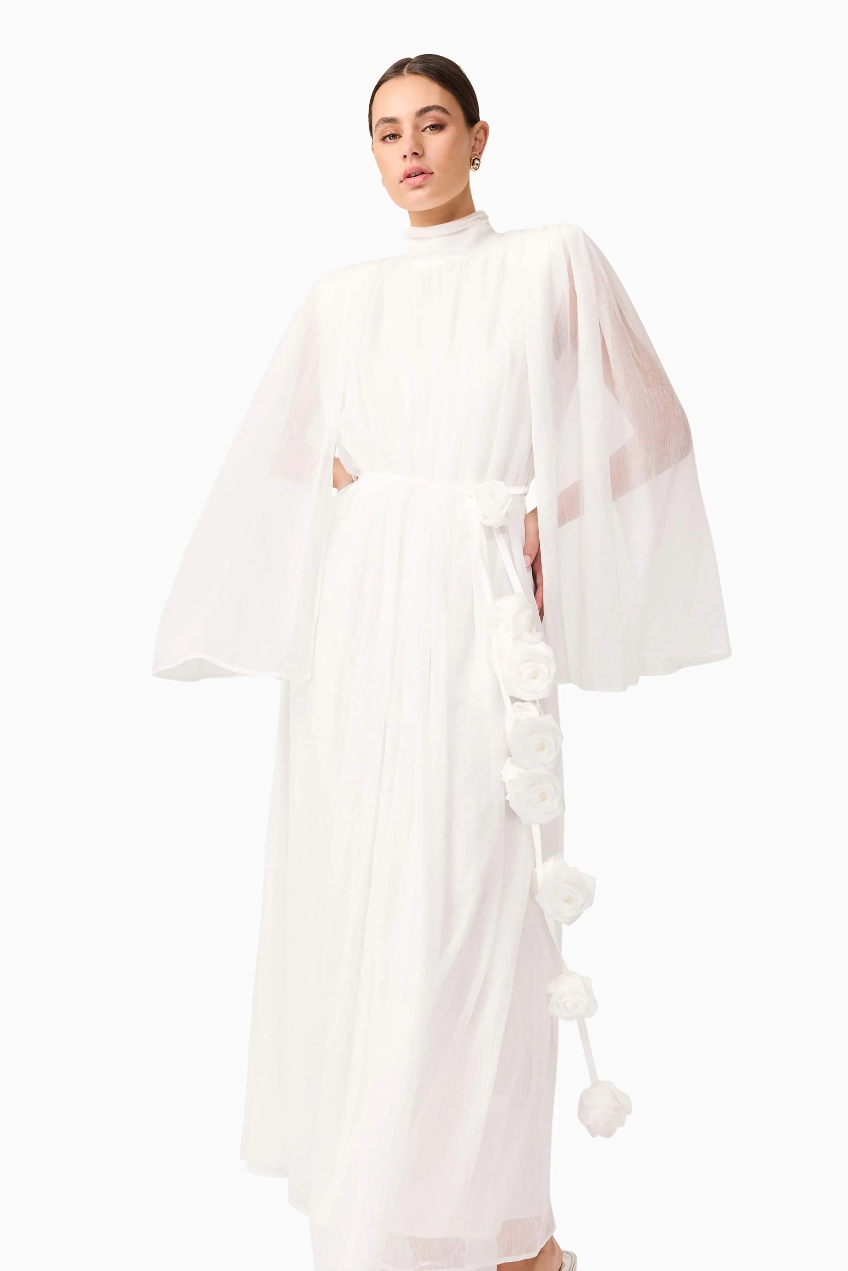 Melissa Long Sleeve Gown in White sold by Elliatt product image thumbnail 2
