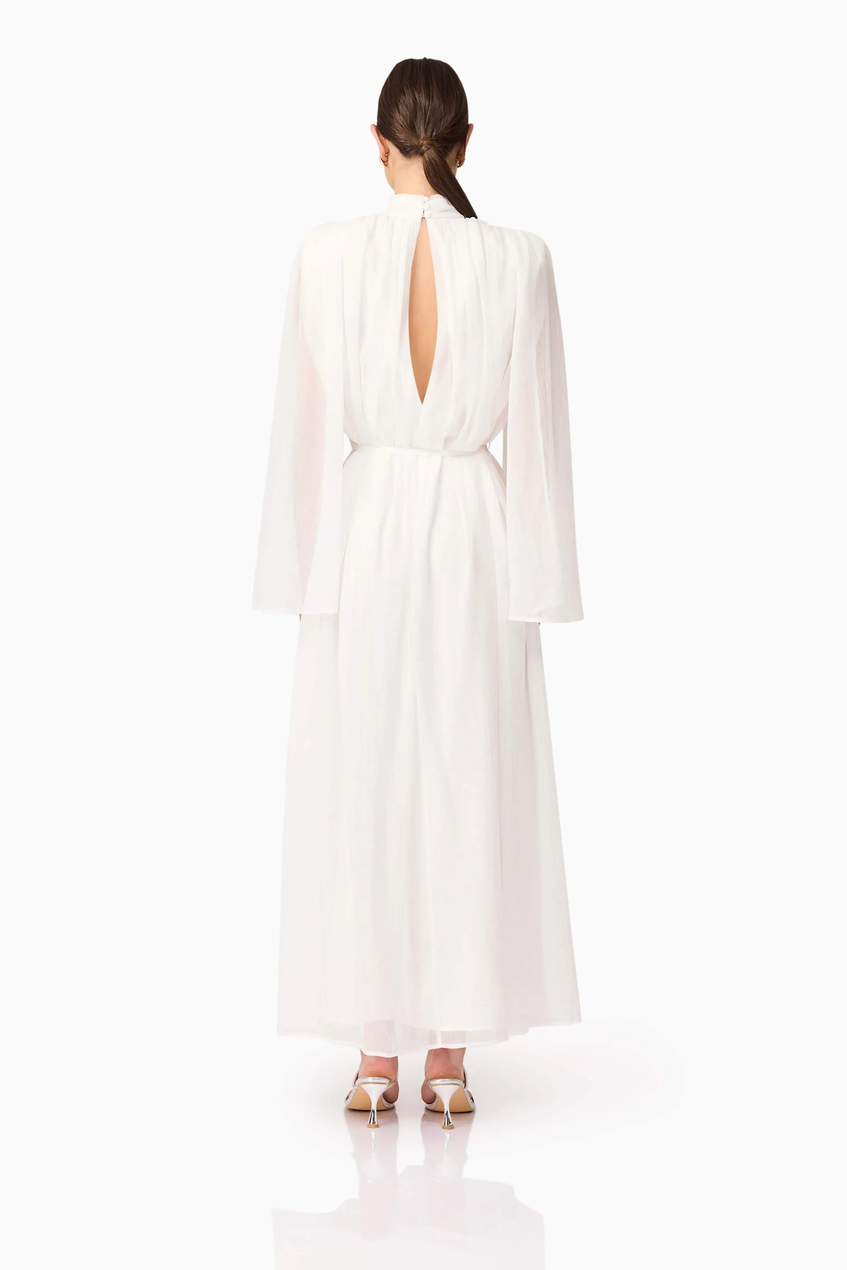 Melissa Long Sleeve Gown in White sold by Elliatt product image thumbnail 5