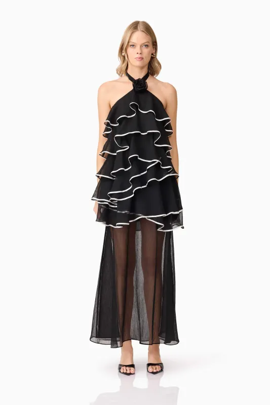 Melissa Halter Maxi Dress in Black sold by Elliatt