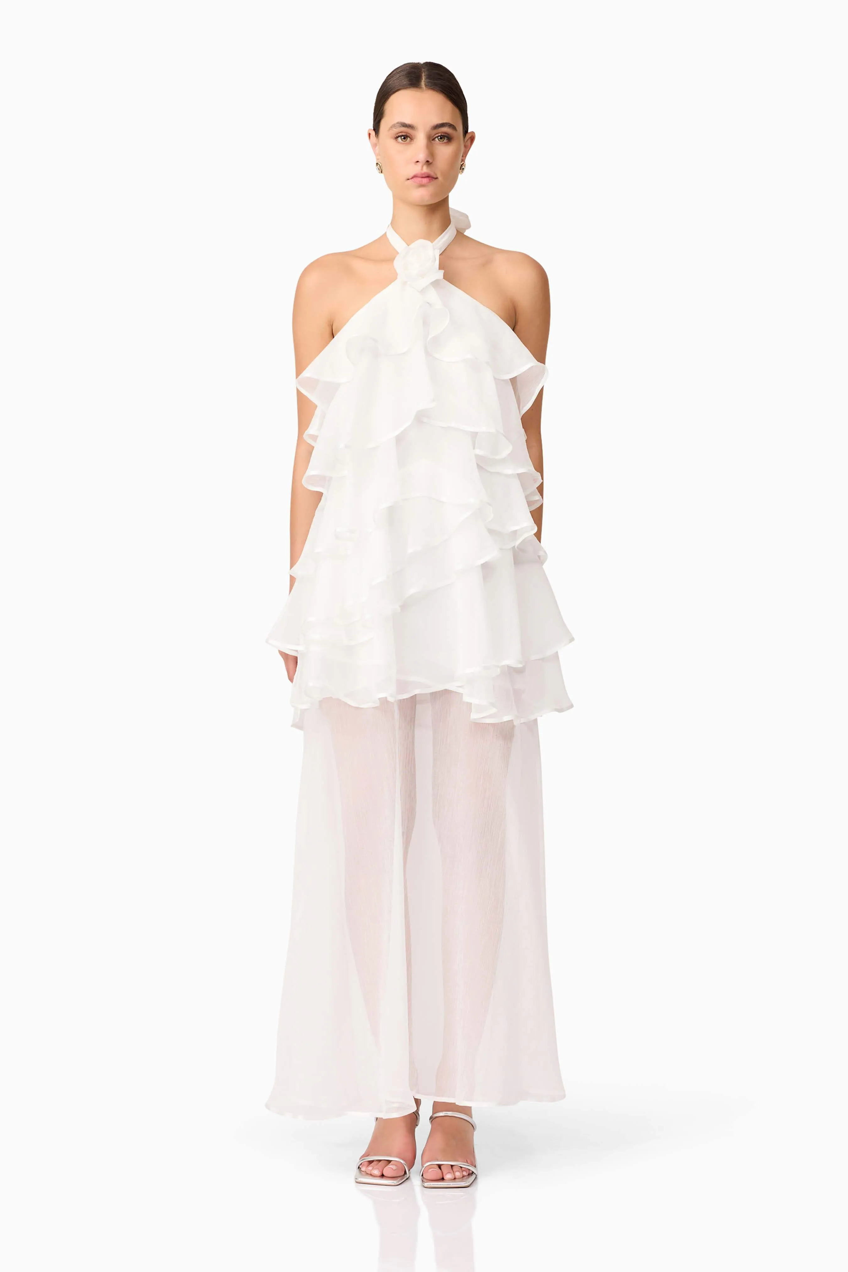 Melissa Halter Maxi Dress in White sold by Elliatt