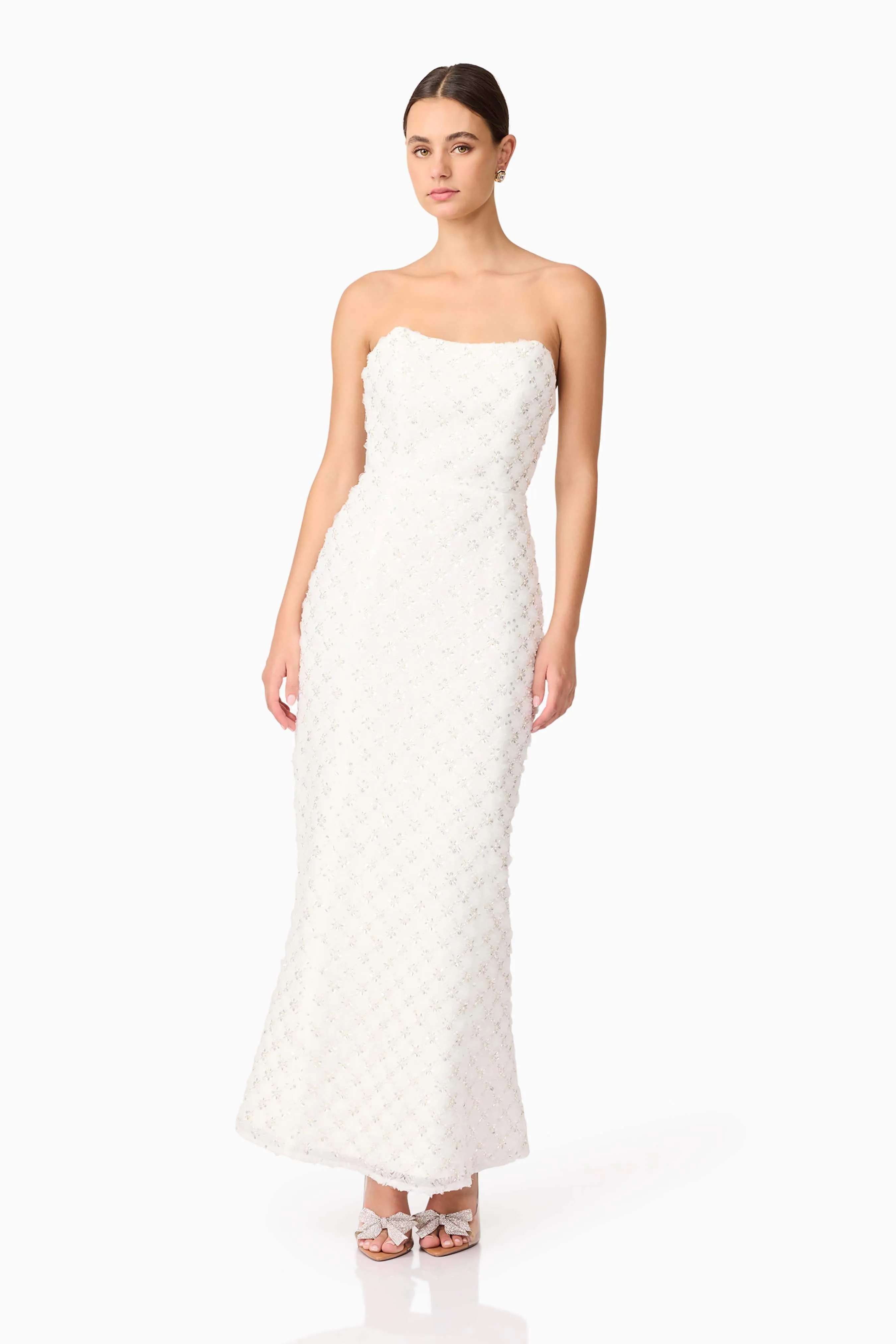 Lola Strapless Gown in White sold by Elliatt product image thumbnail 4