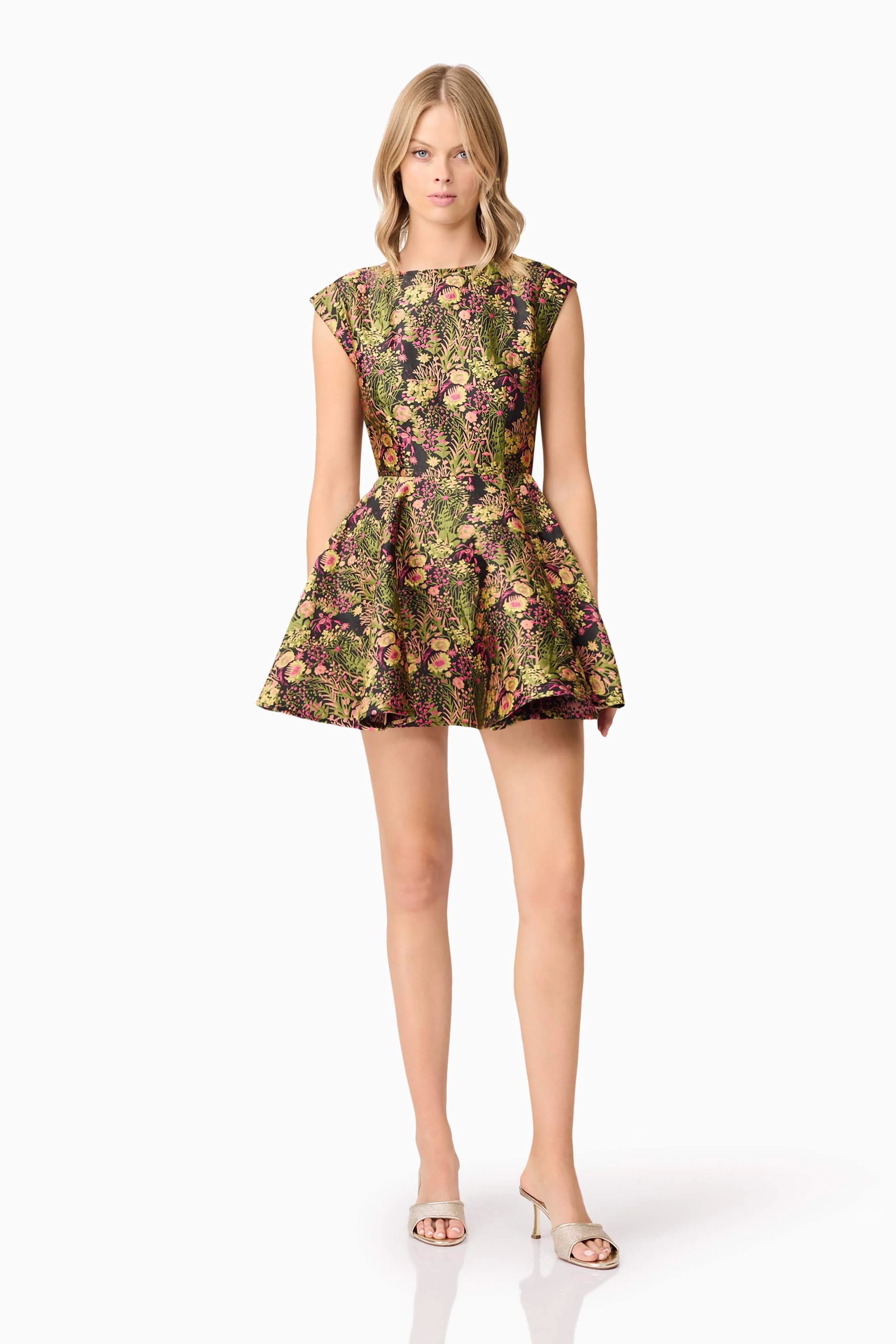 Cindy A-Line Mini Dress in Floral sold by Elliatt product image thumbnail 3