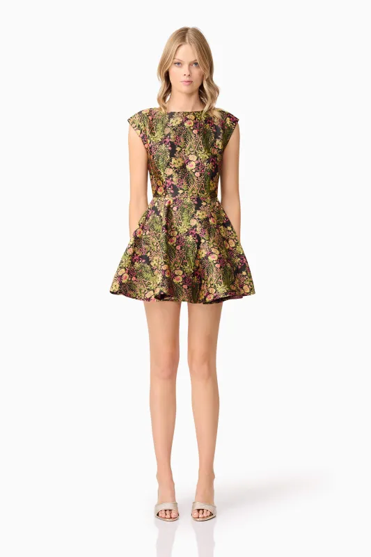 Cindy A-Line Mini Dress in Floral sold by Elliatt
