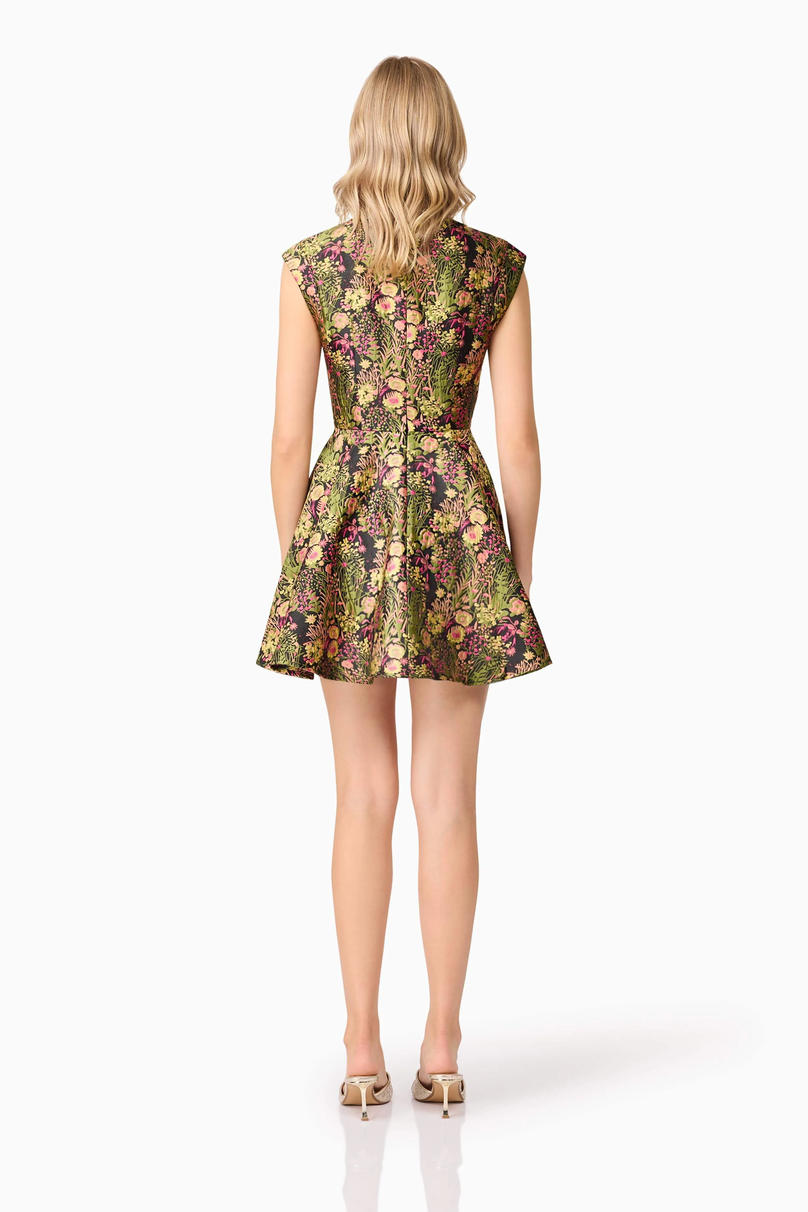 Cindy A-Line Mini Dress in Floral sold by Elliatt product image thumbnail 4