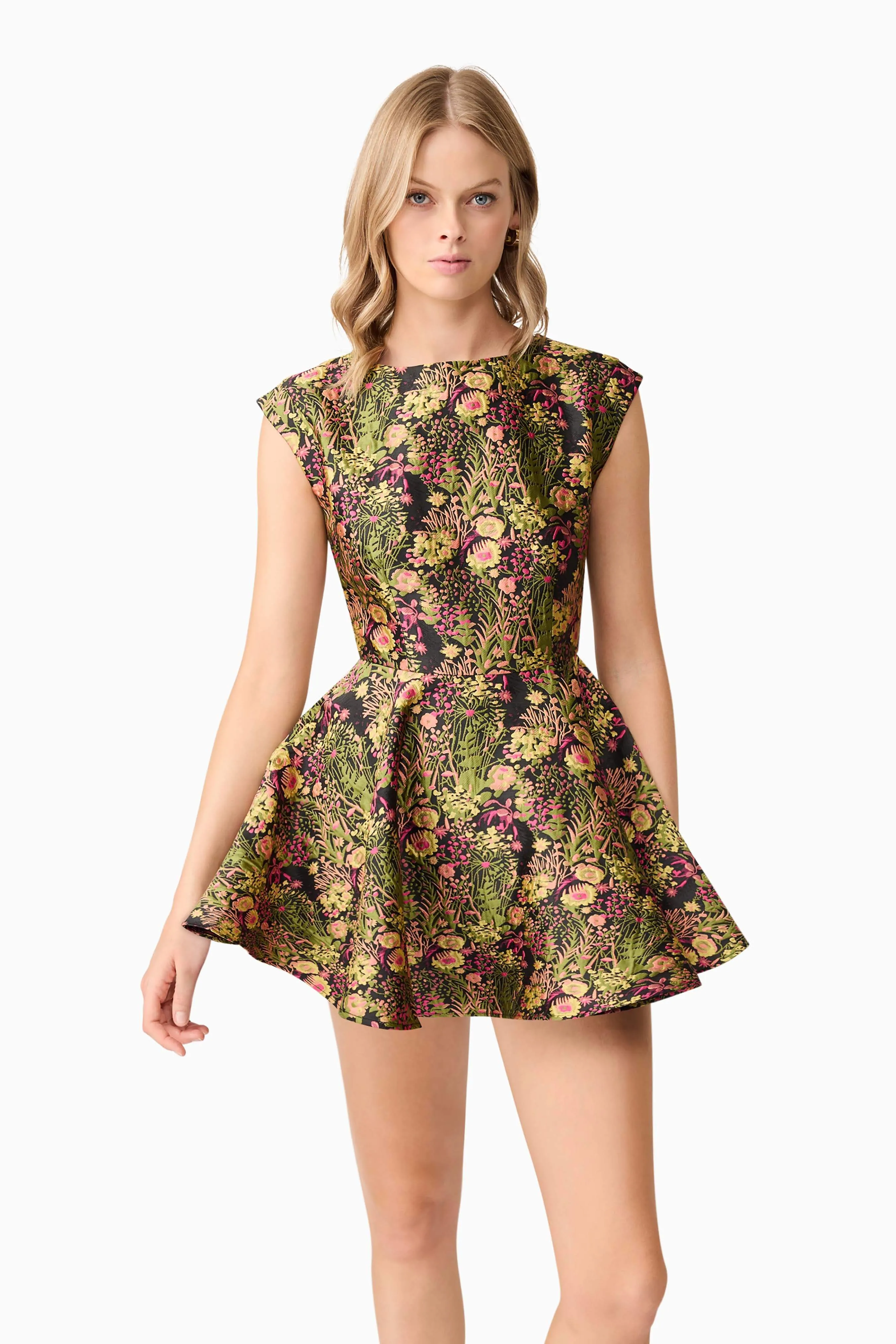 Cindy A-Line Mini Dress in Floral sold by Elliatt product image thumbnail 5