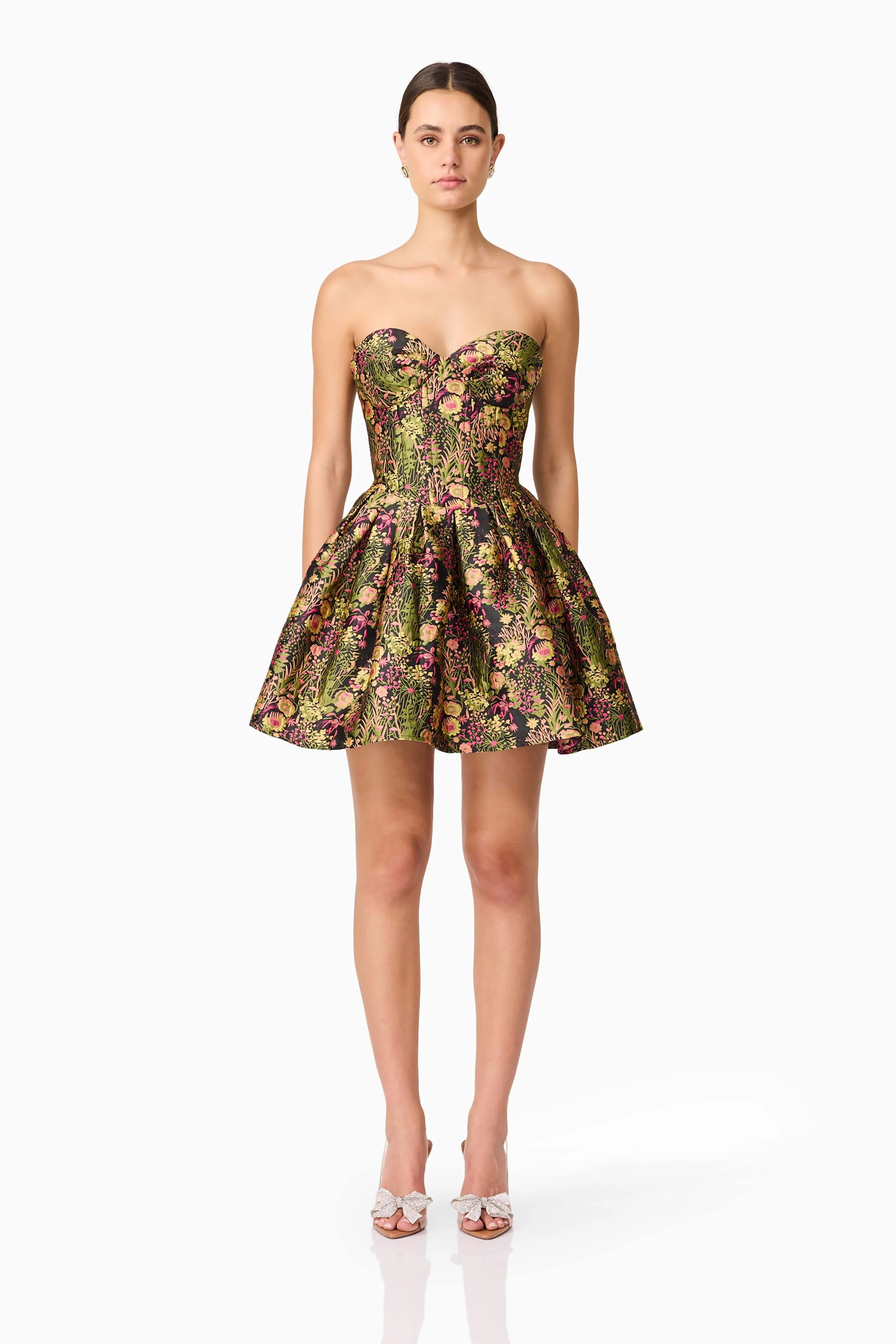 Cindy Strapless Mini Dress in Black sold by Elliatt