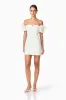 Nola Off The Shoulder Mini Dress in White sold by Elliatt