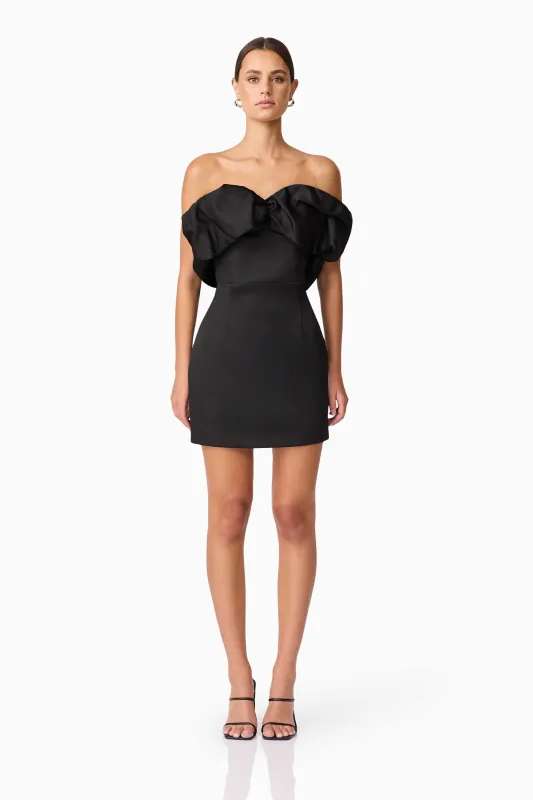 Sharon Strapless Mini Dress in Black sold by Elliatt