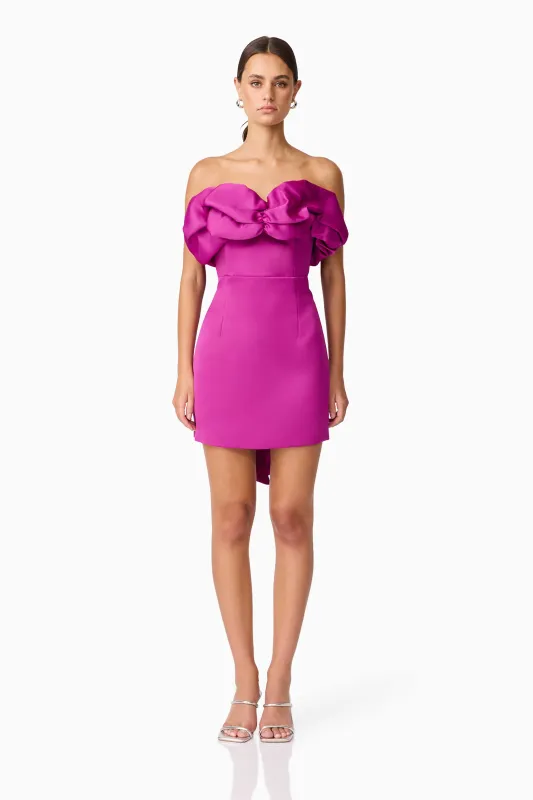 Sharon Strapless Mini Dress in Purple sold by Elliatt