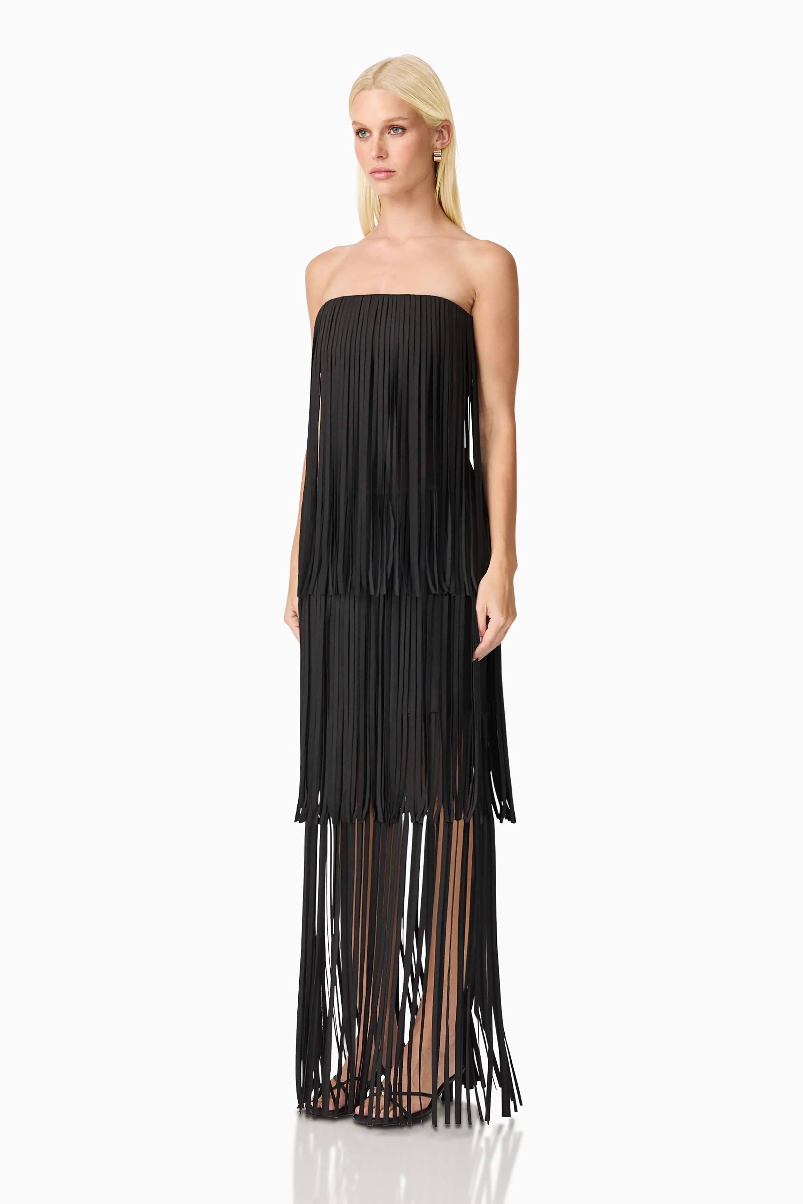 Alya Tiered Maxi Dress in Black sold by Elliatt product image thumbnail 4