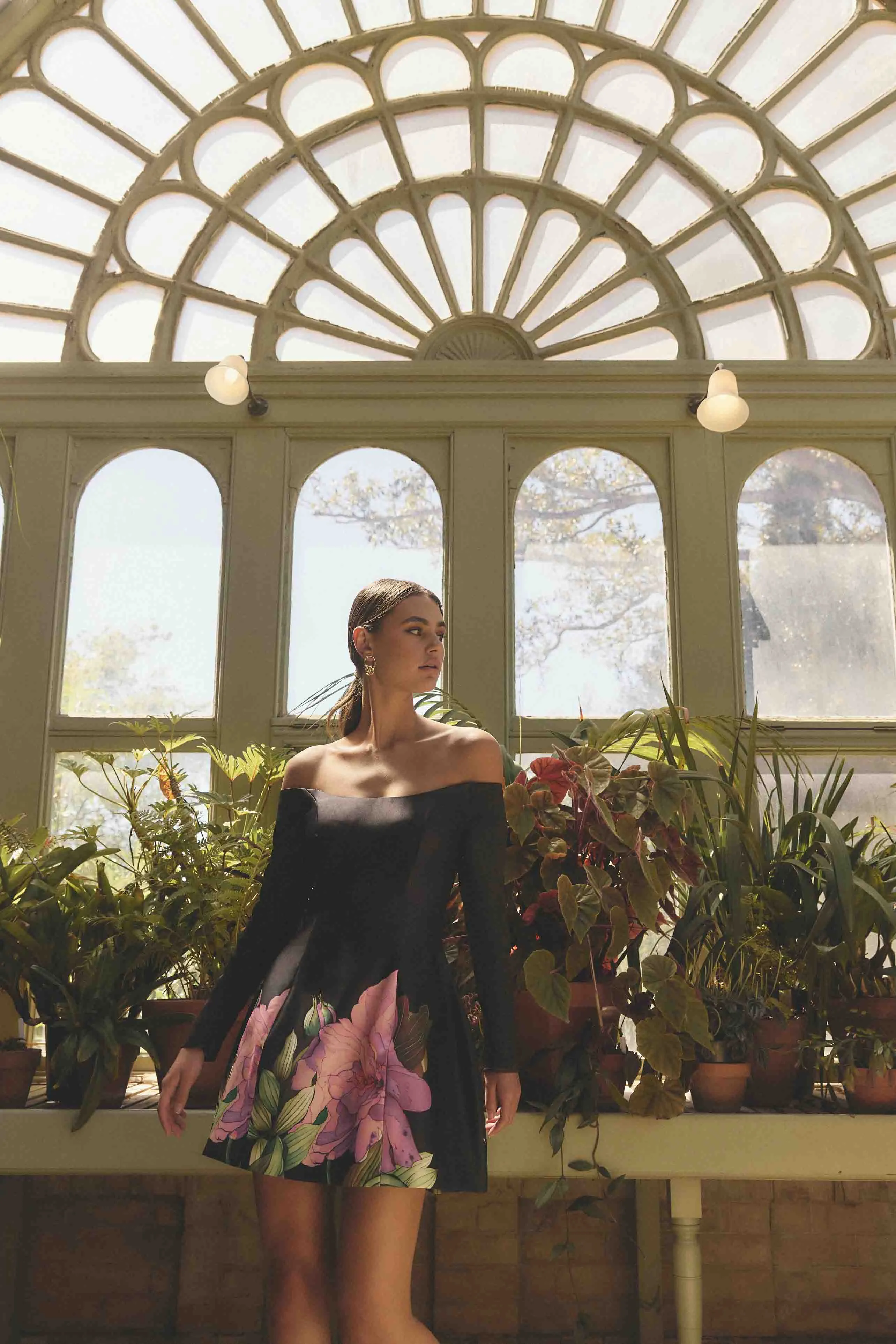 Azelie Off The Shoulder Mini Dress in Black sold by Elliatt product image thumbnail 2