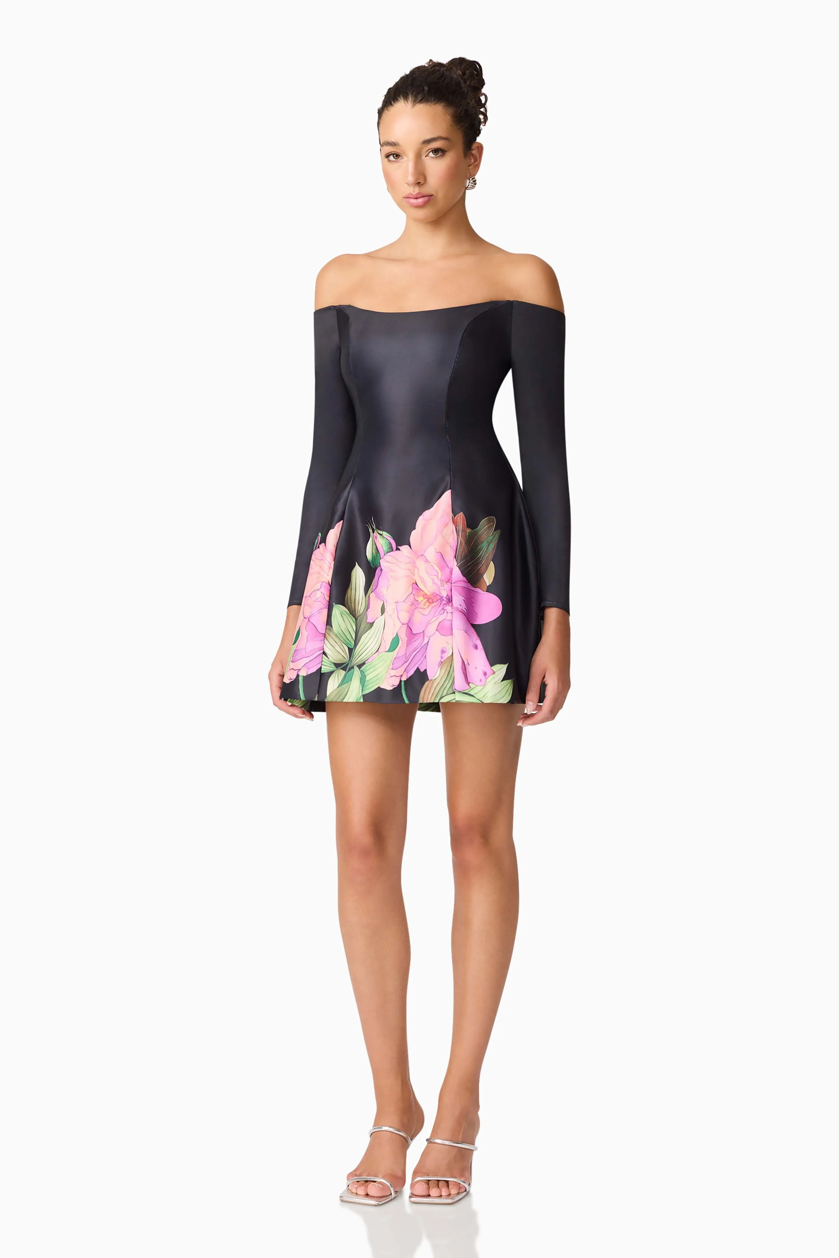 Azelie Off The Shoulder Mini Dress in Black sold by Elliatt product image thumbnail 4