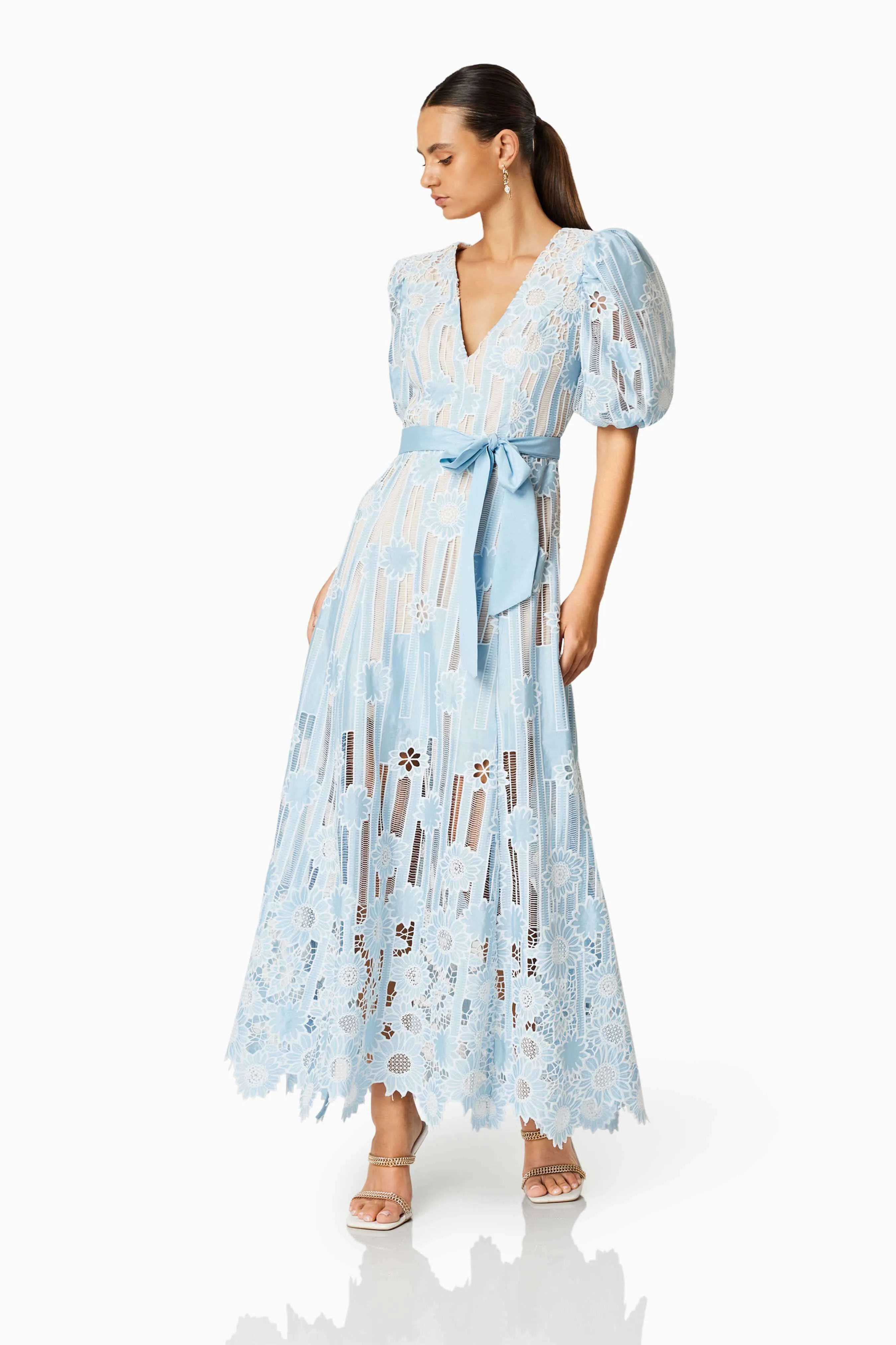 Whirlwind Puff Sleeve Maxi Dress sold by Elliatt product image thumbnail 5