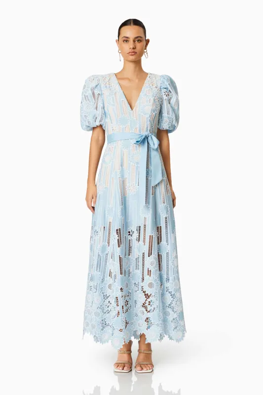 Whirlwind Puff Sleeve Maxi Dress sold by Elliatt