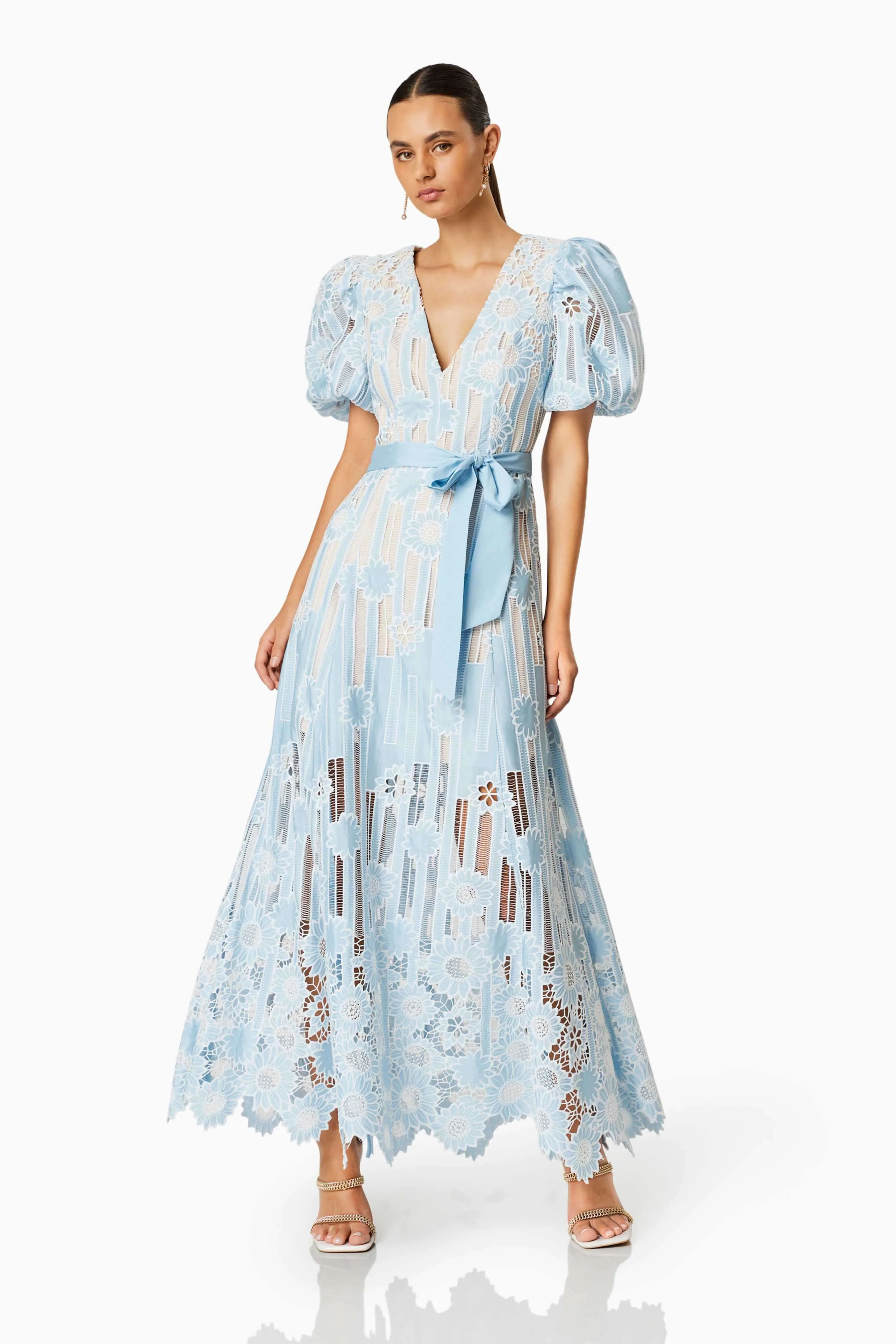 Whirlwind Puff Sleeve Maxi Dress sold by Elliatt product image thumbnail 2