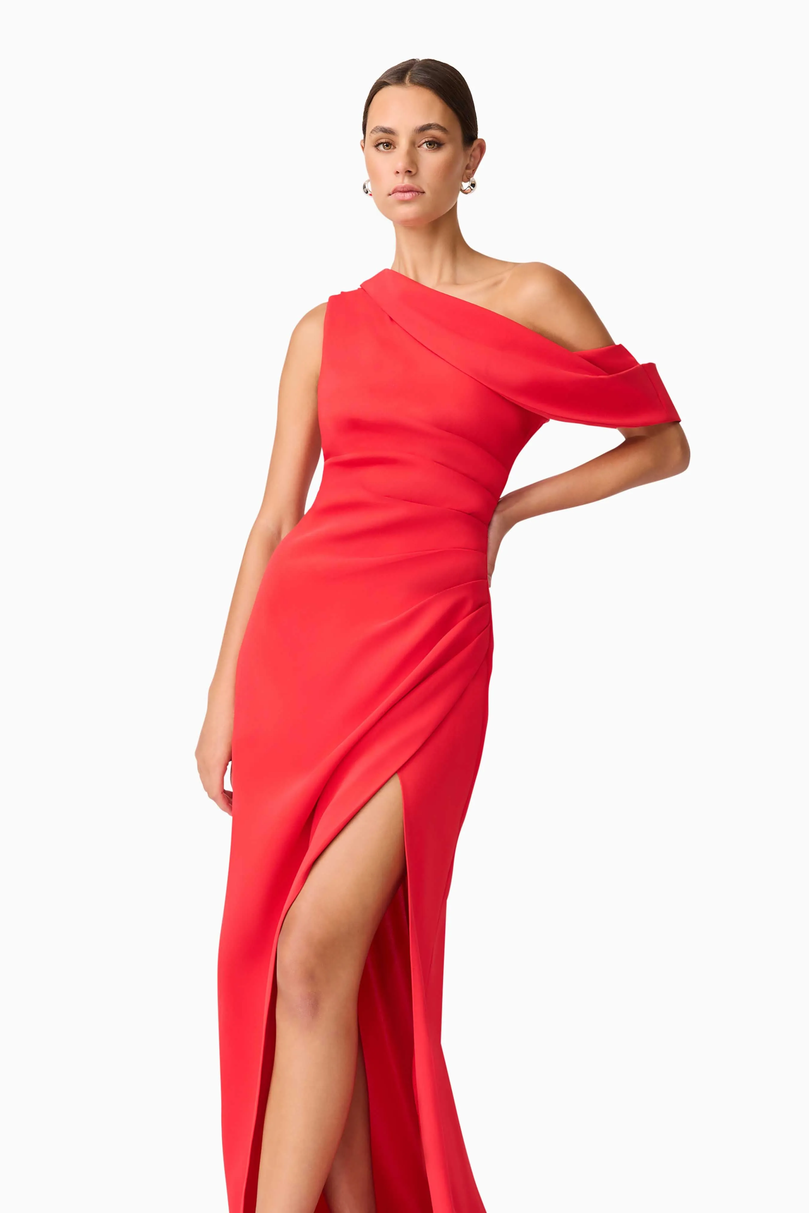 Isadora Off The Shoulder Gown in Red sold by Elliatt product image thumbnail 3