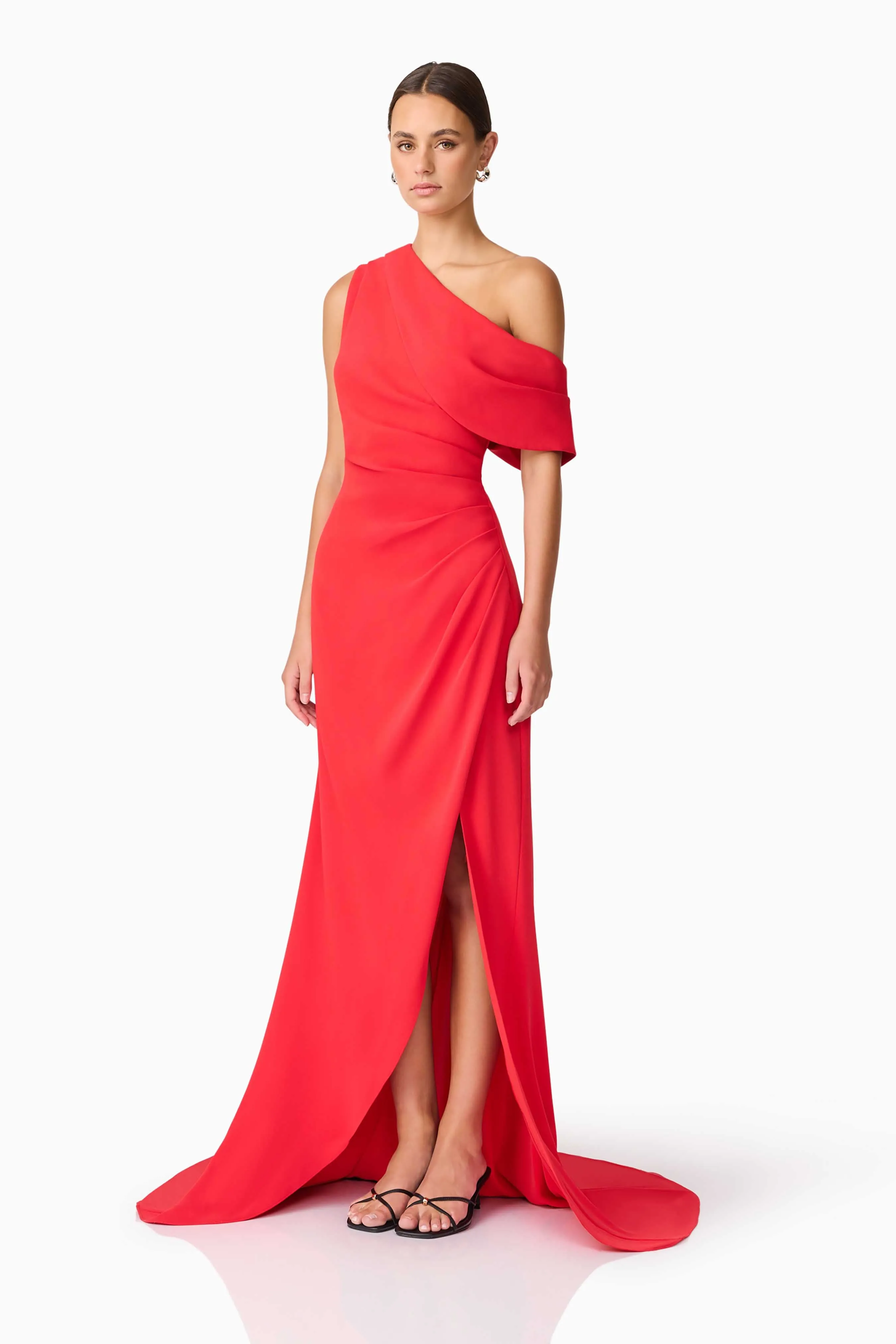 Isadora Off The Shoulder Gown in Red sold by Elliatt product image thumbnail 4