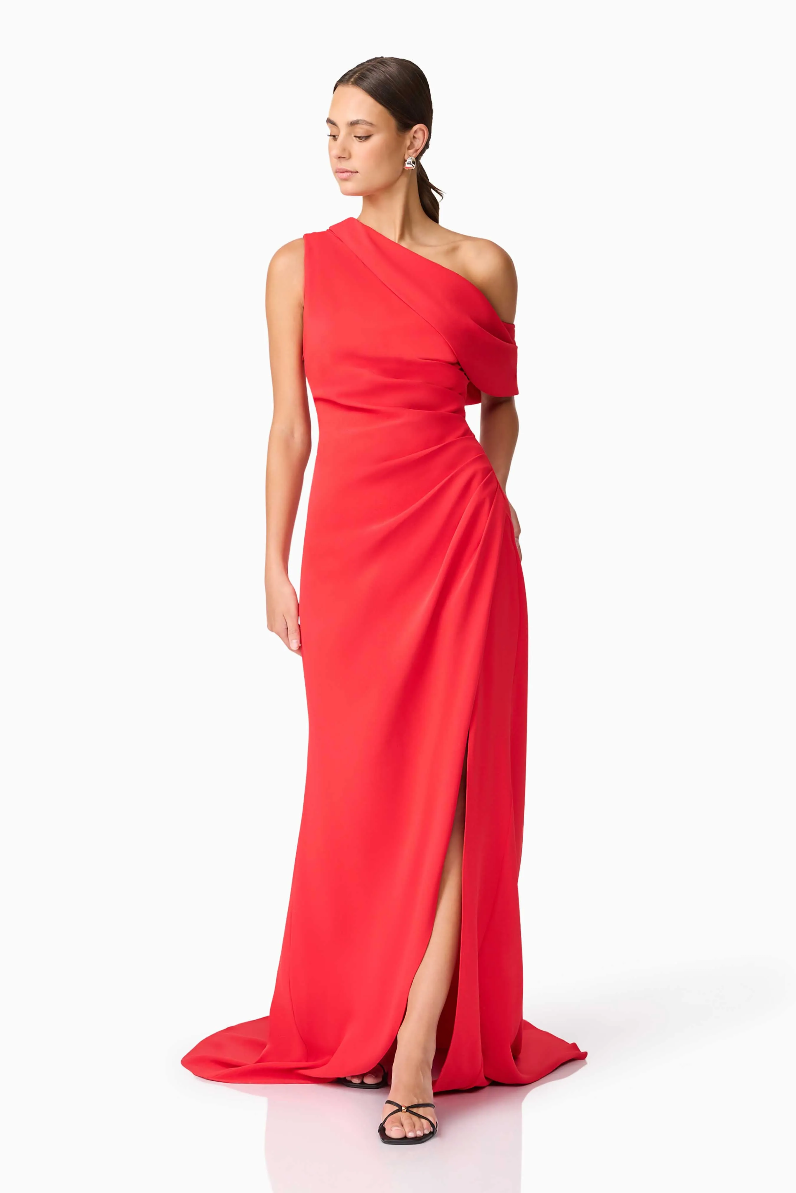 Isadora Off The Shoulder Gown in Red sold by Elliatt product image thumbnail 5