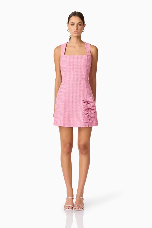 Alia A Line Mini Dress in Pink sold by Elliatt