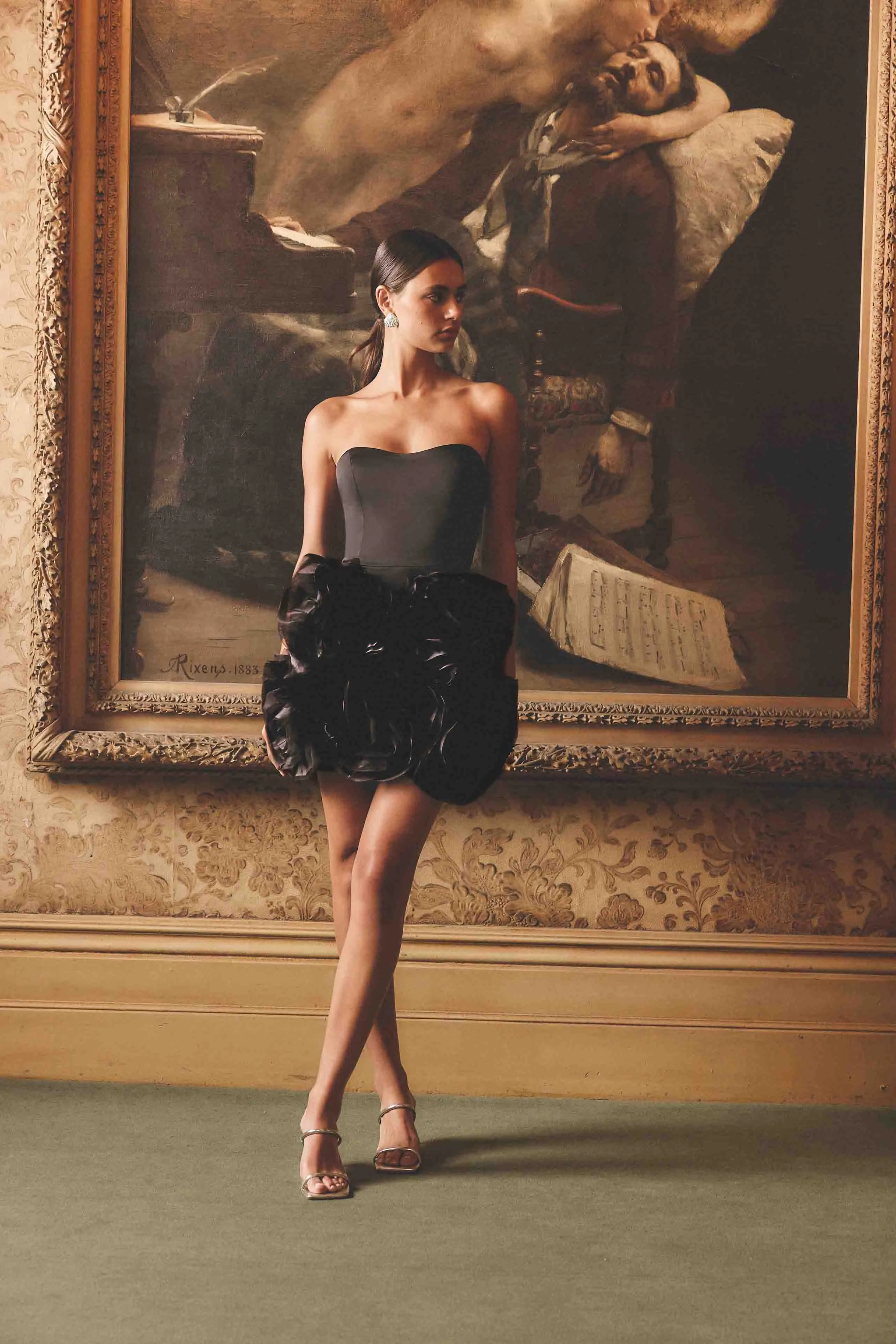 Asher Strapless Mini Dress in Black sold by Elliatt product image thumbnail 2