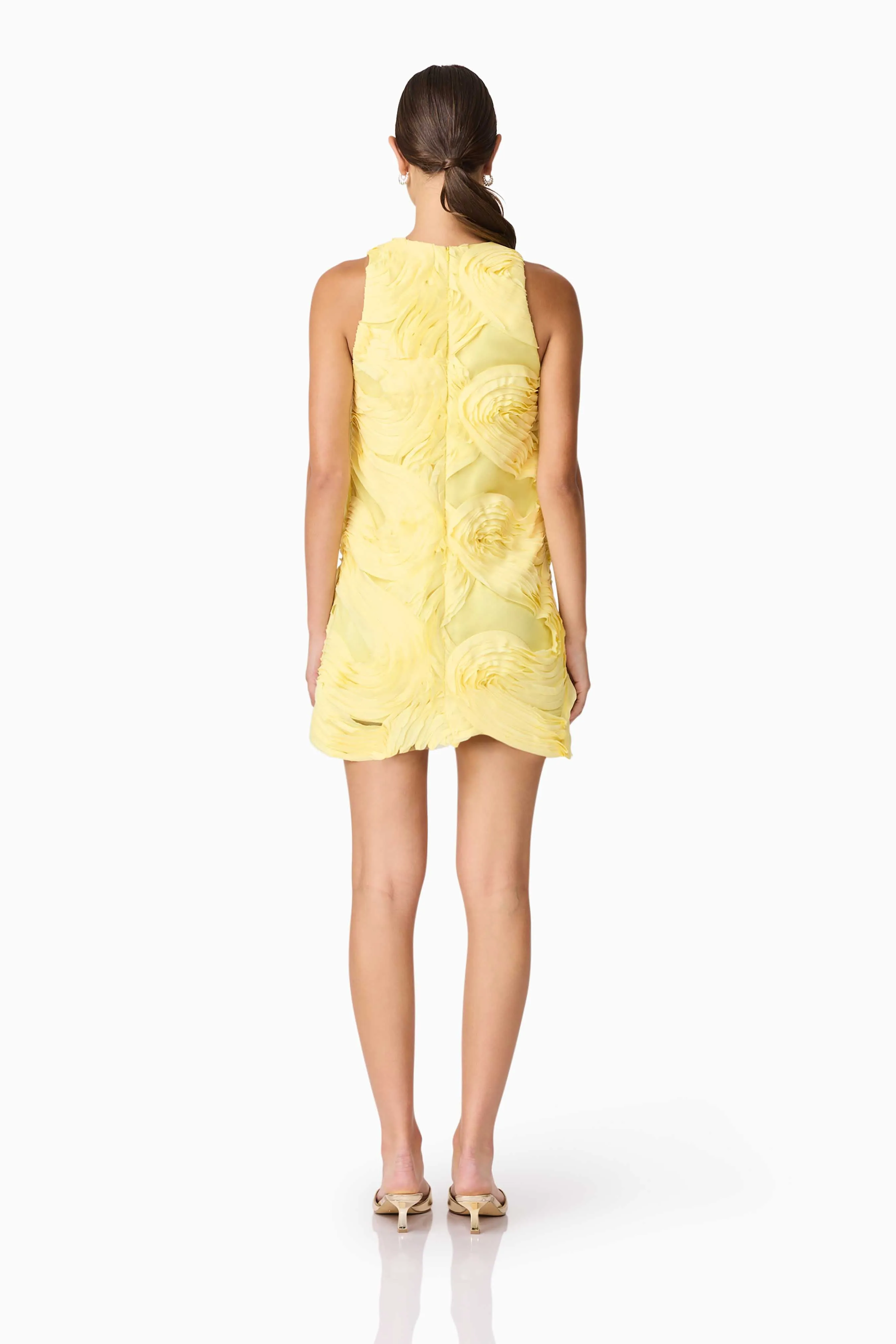 Asher Mini Shift Dress in Yellow sold by Elliatt product image thumbnail 5