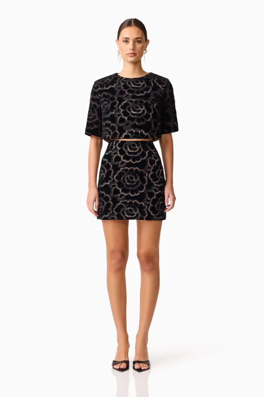 Eris Short Sleeve Set in Black sold by Elliatt