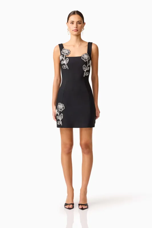 Soleil Party Mini Dress in Black sold by Elliatt