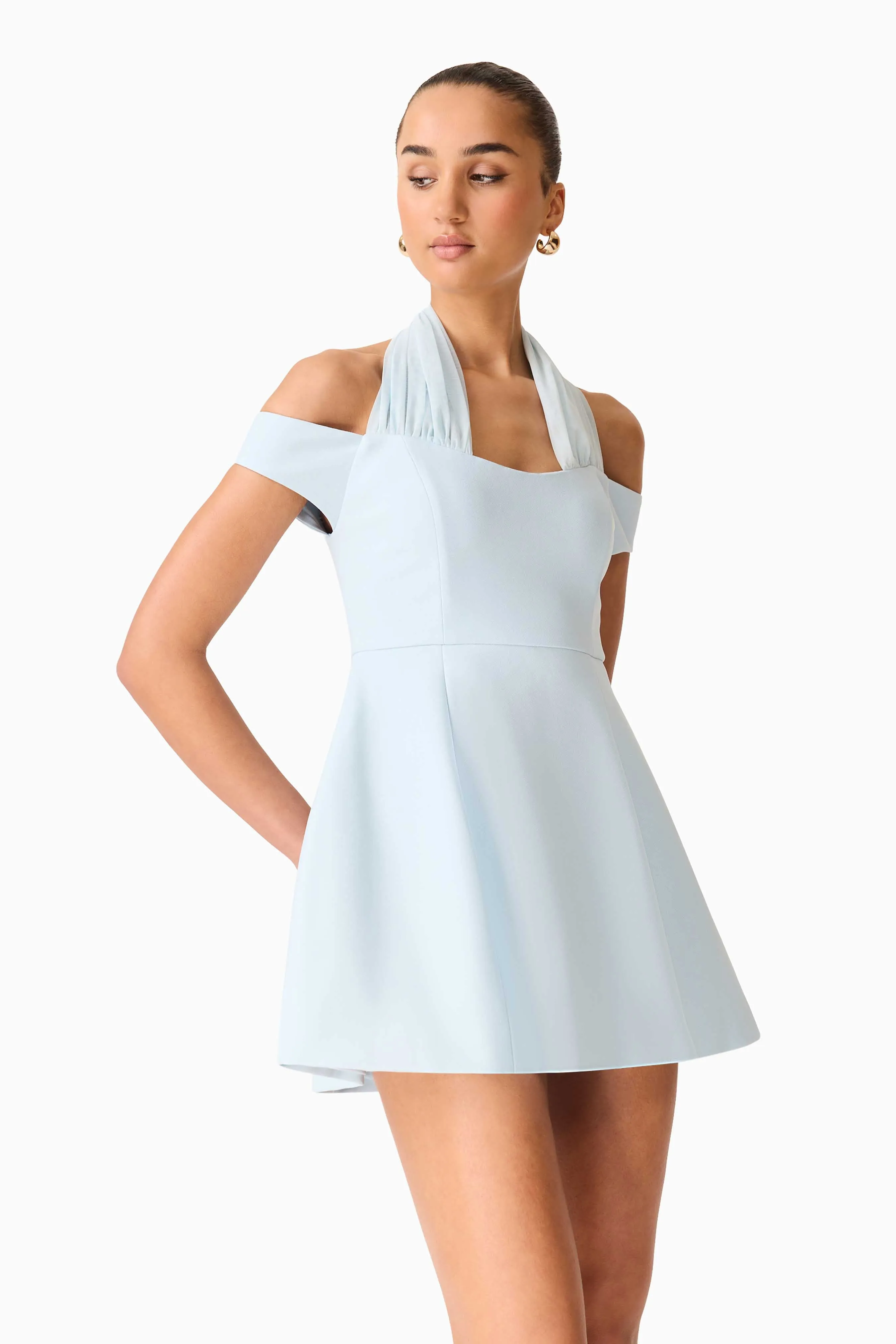 Ruby Halter Mini Dress in Blue sold by Elliatt product image thumbnail 2